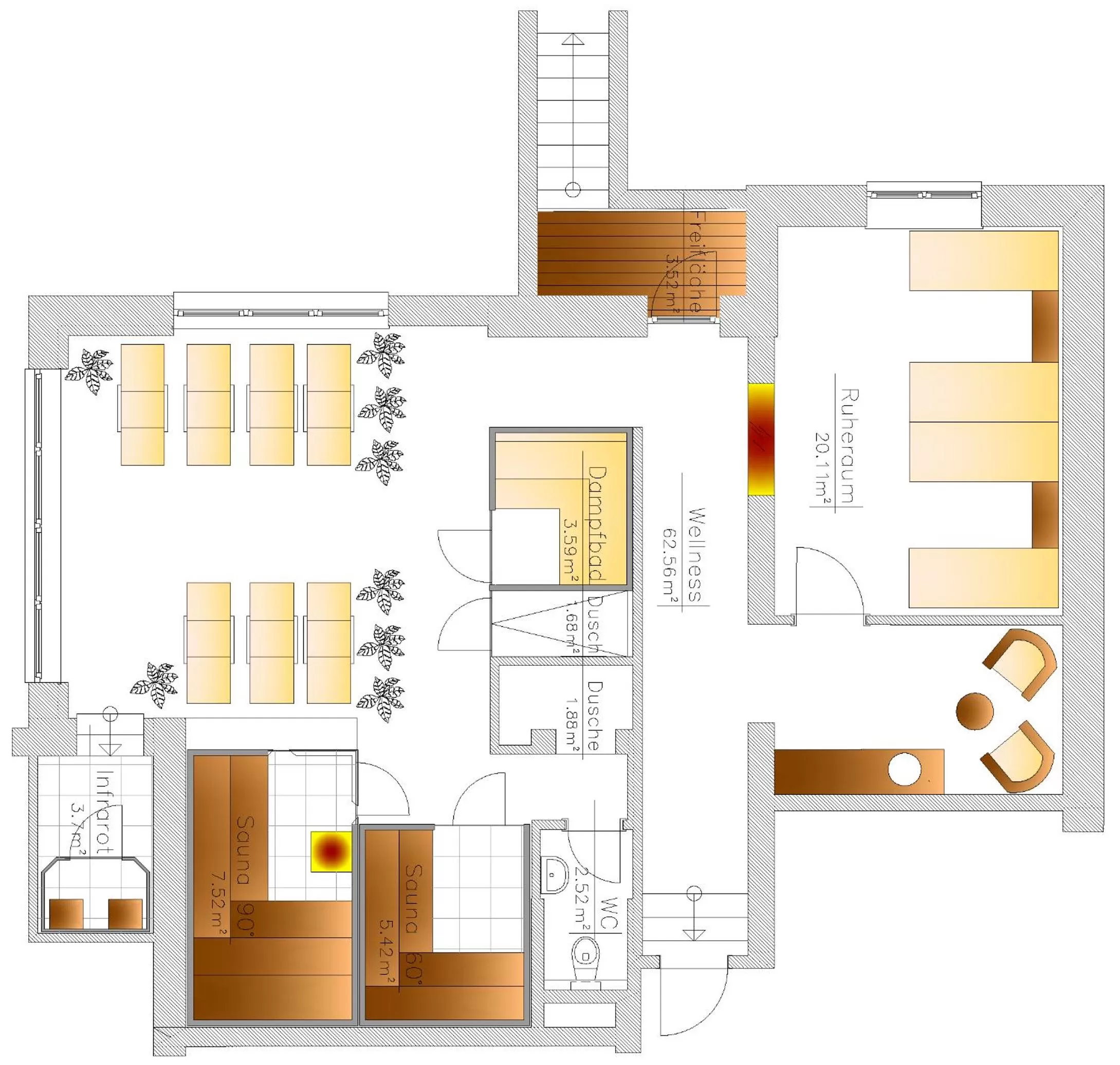 Spa and wellness centre/facilities, Floor Plan in SCHÖNIS-Landhotel