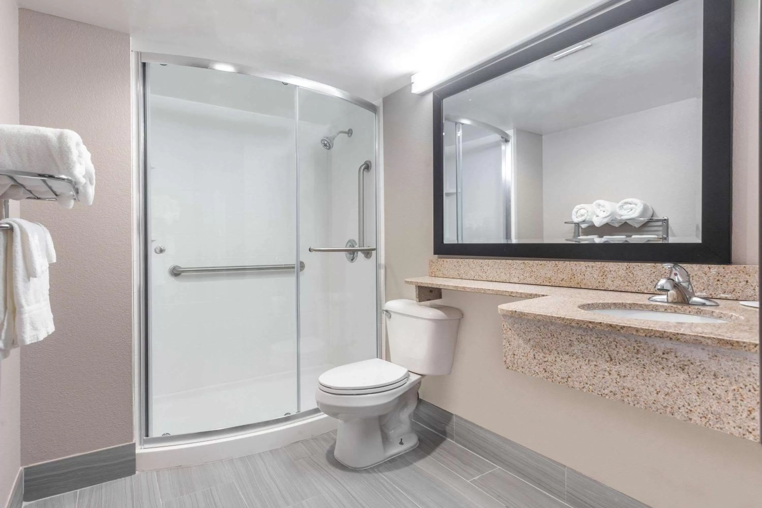 Shower in Sleep Inn Terre Haute University Area