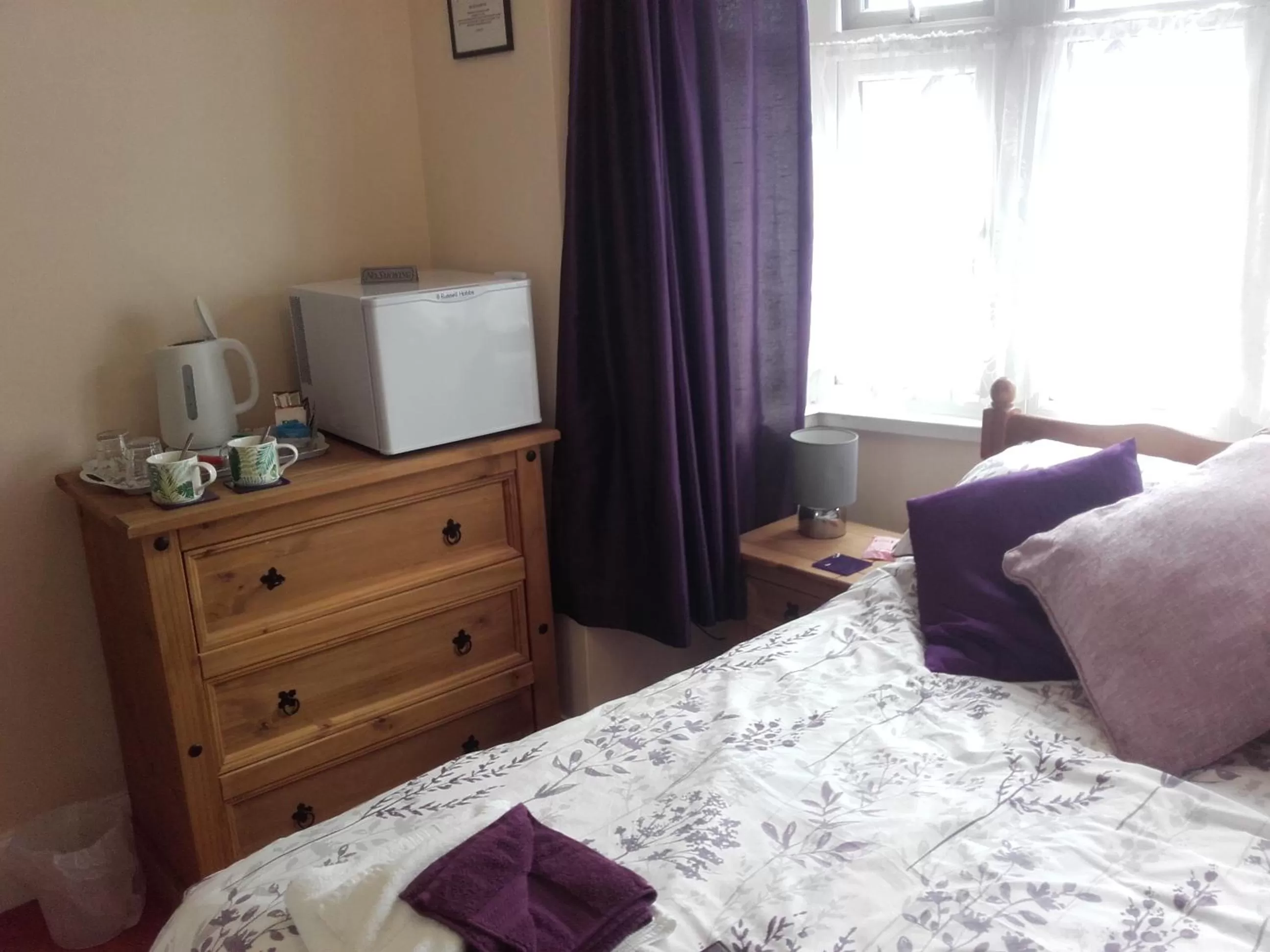 Bed in Clumber House Hotel