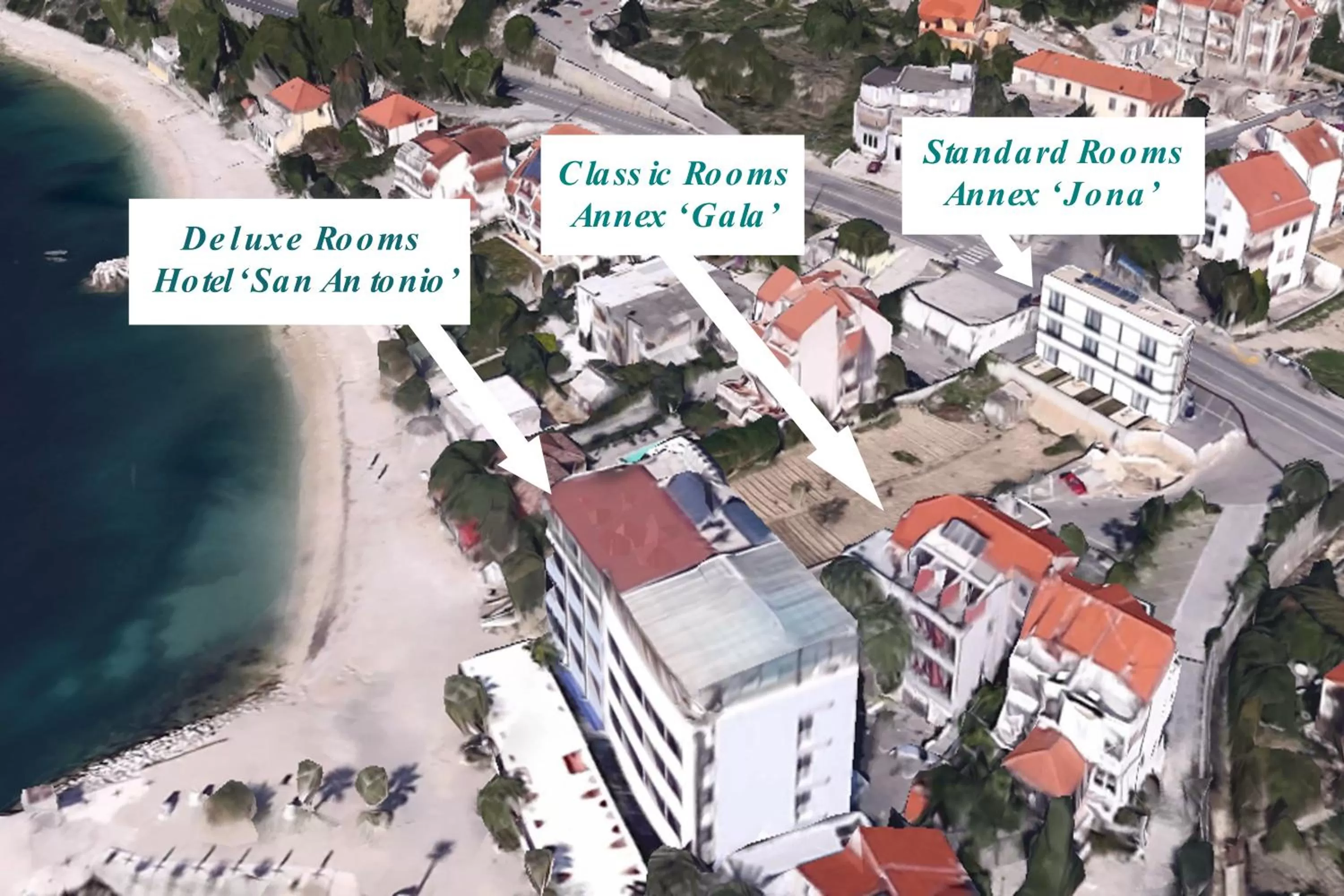 Bird's eye view in Hotel Gala Split