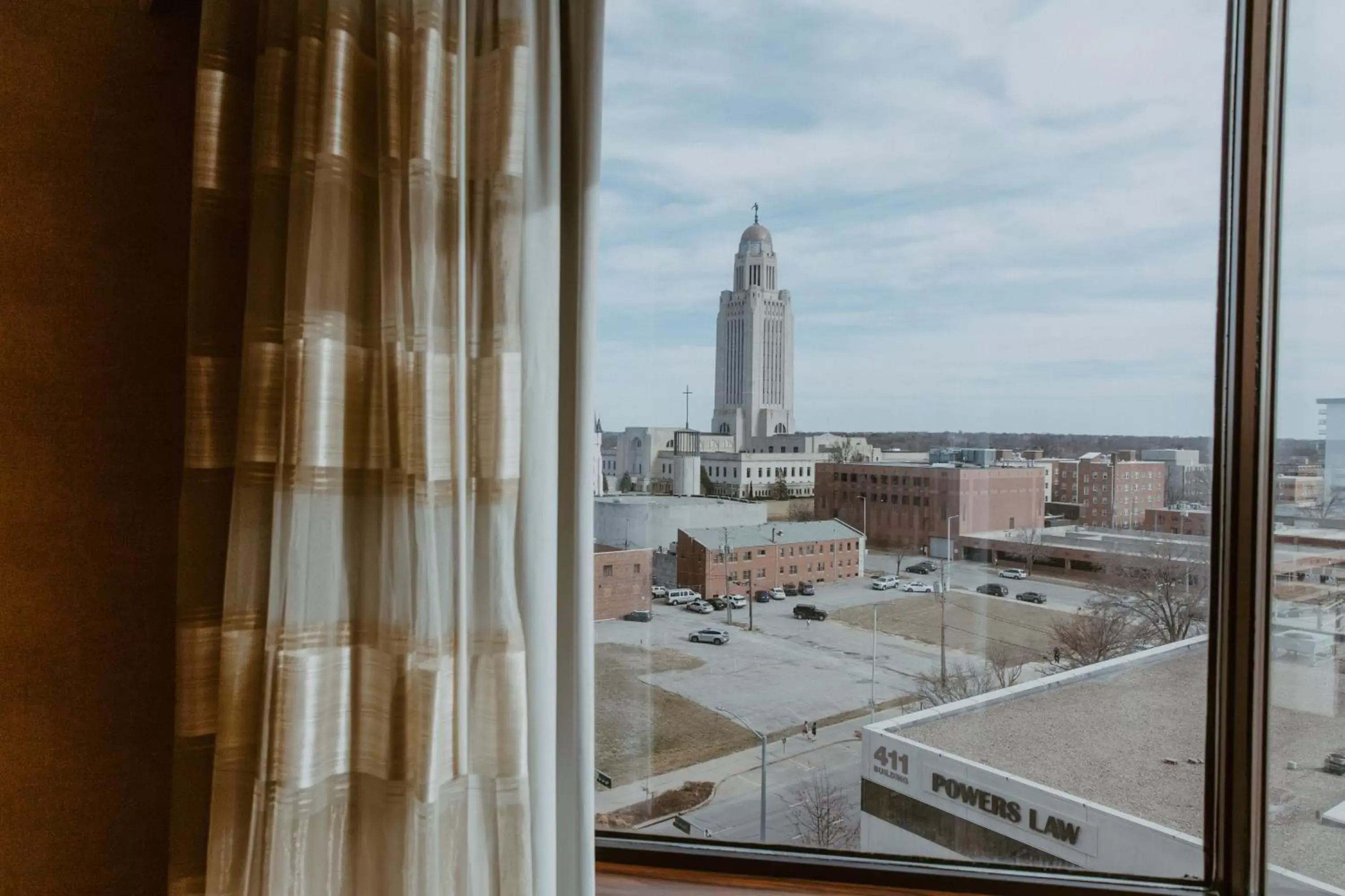 City view in The Lincoln Marriott Cornhusker Hotel