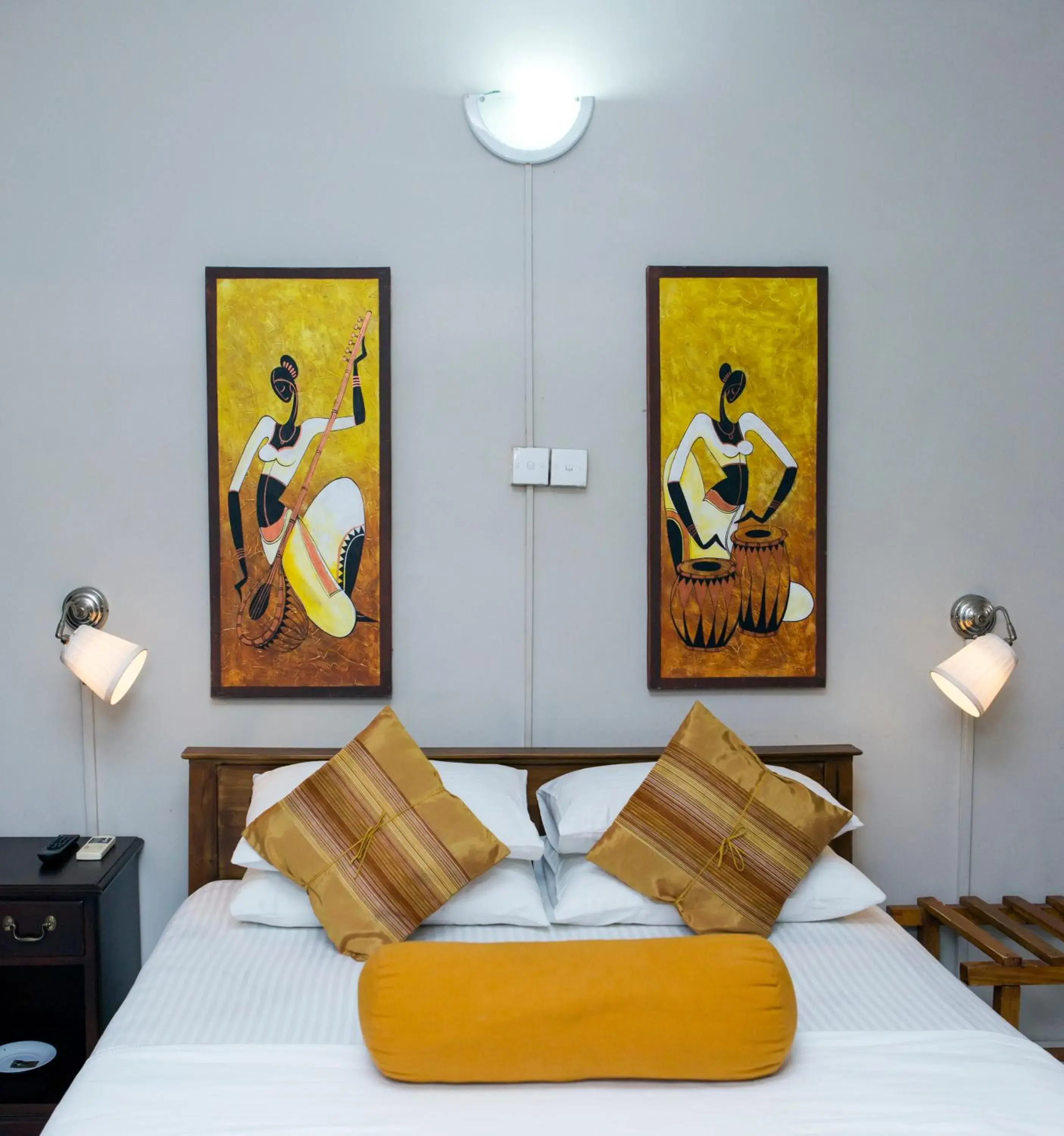 Bed in Ranveli Beach Resort