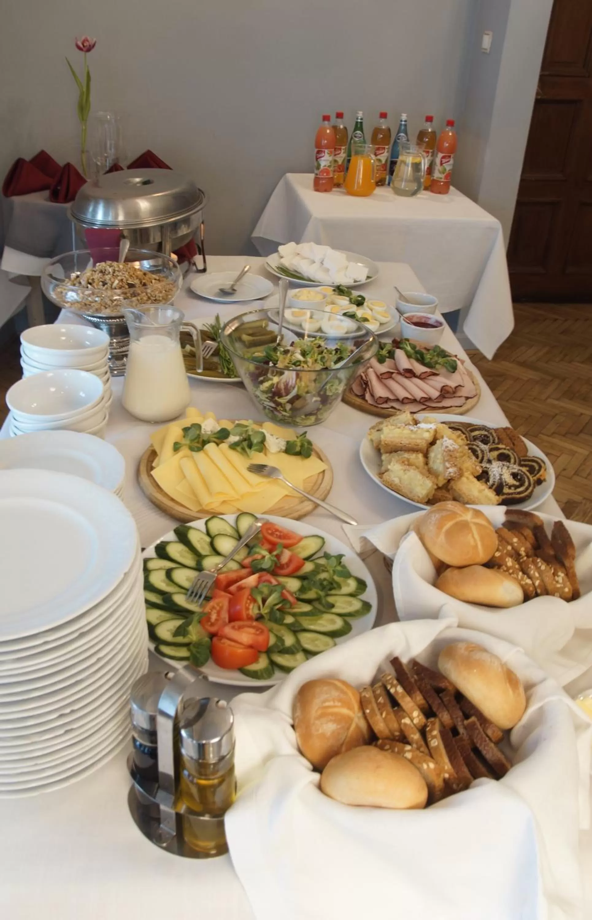 Breakfast in Pokoje Gościnne Dom Literatury