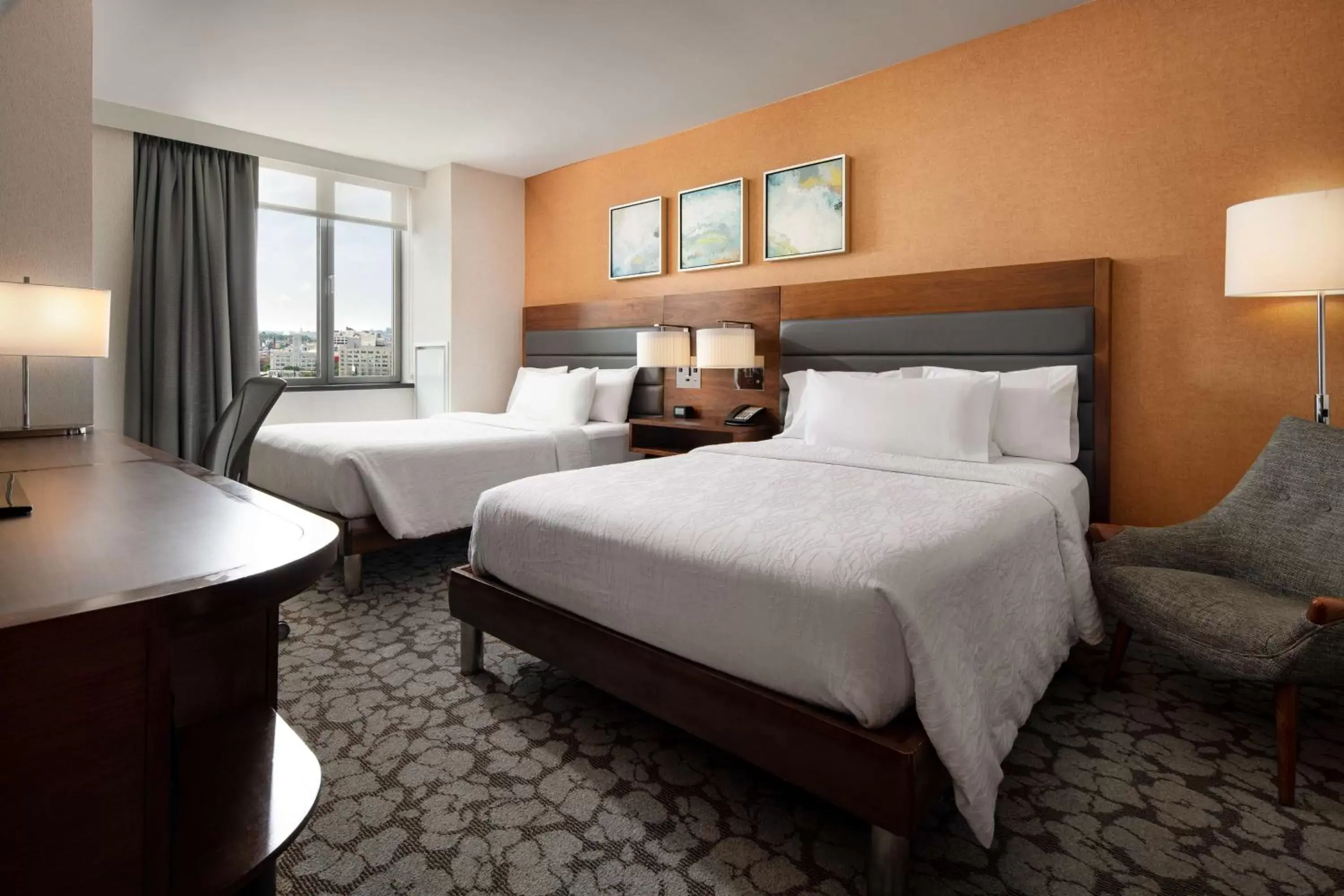 Bed in Hilton Garden Inn Long Island City