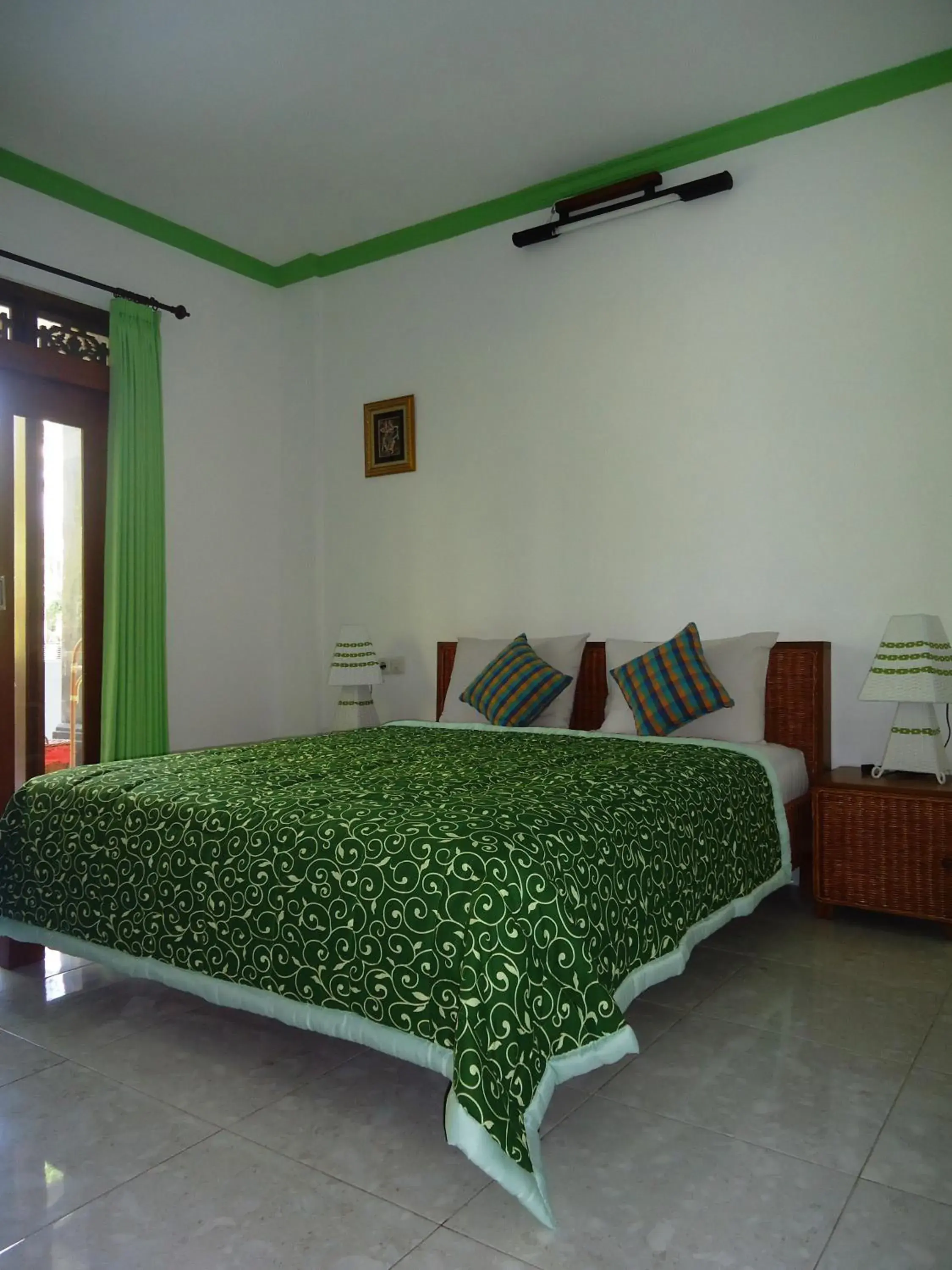 Bed in Argasoka Bungalows