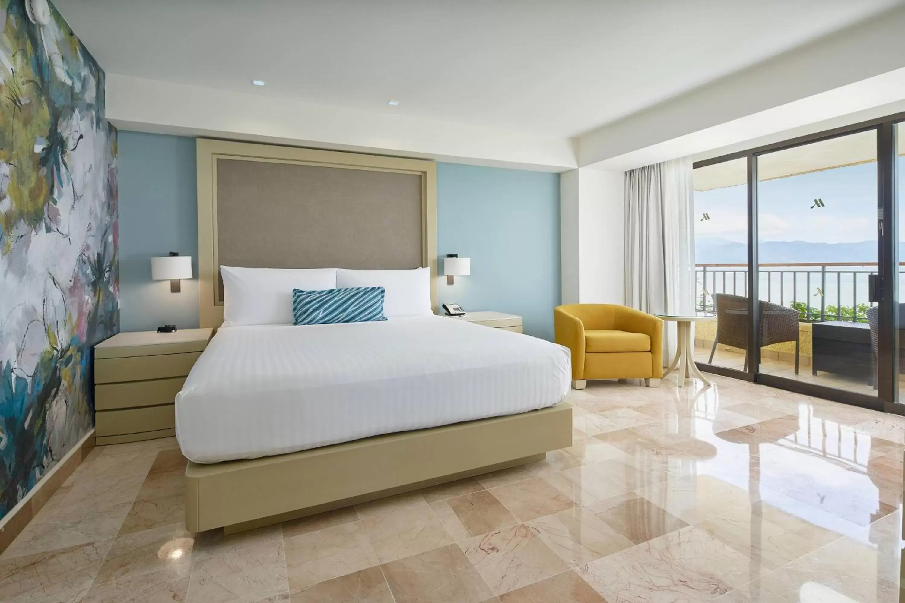 Photo of the whole room, Bed in Marriott Puerto Vallarta Resort & Spa