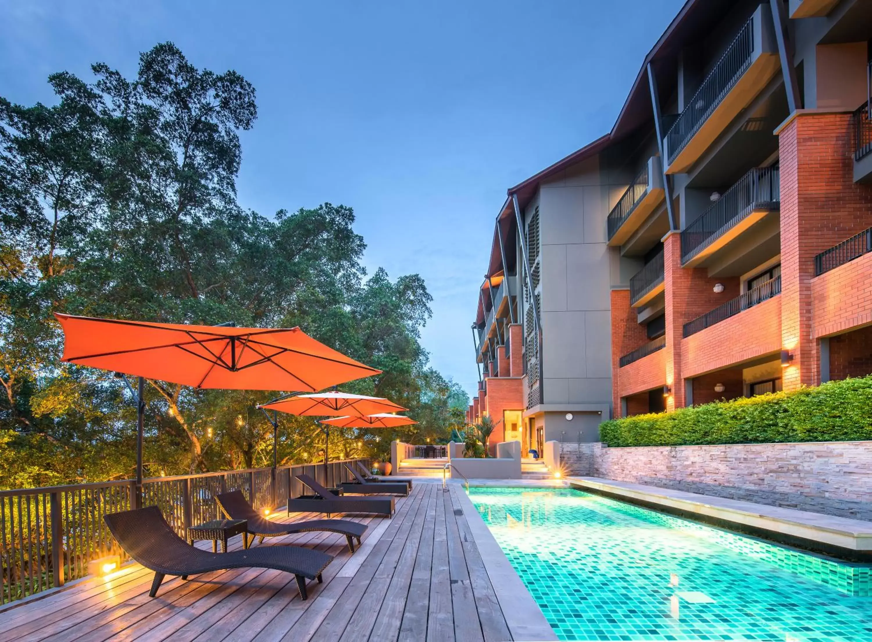 Pool view, Property Building in Rimnaam Klangchan Hotel - SHA Plus