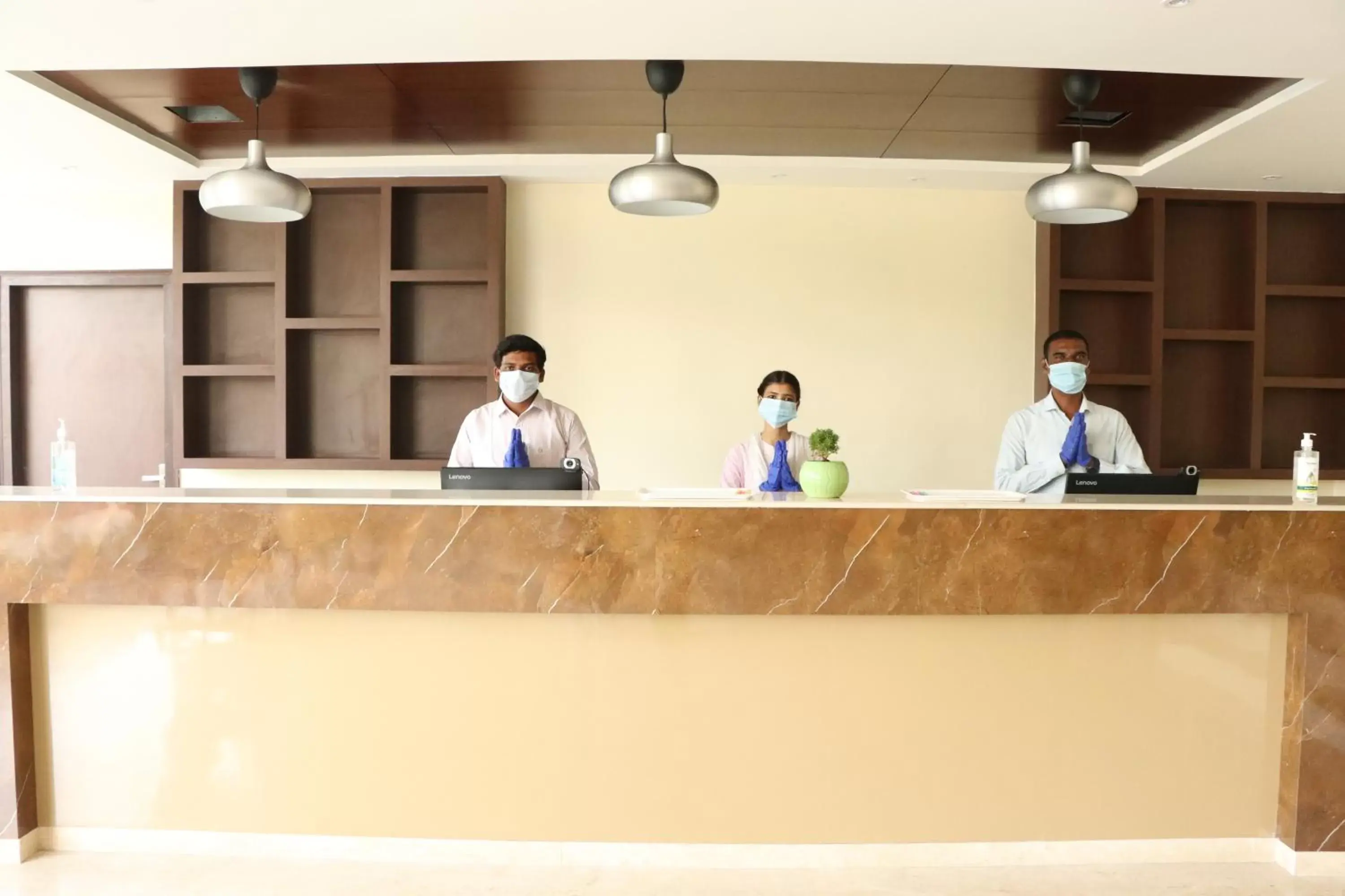 Lobby or reception in Gadiraju Palace Convention Centre & Hotel Lobby or reception in Gadiraju Palace Convention Centre & Hotel