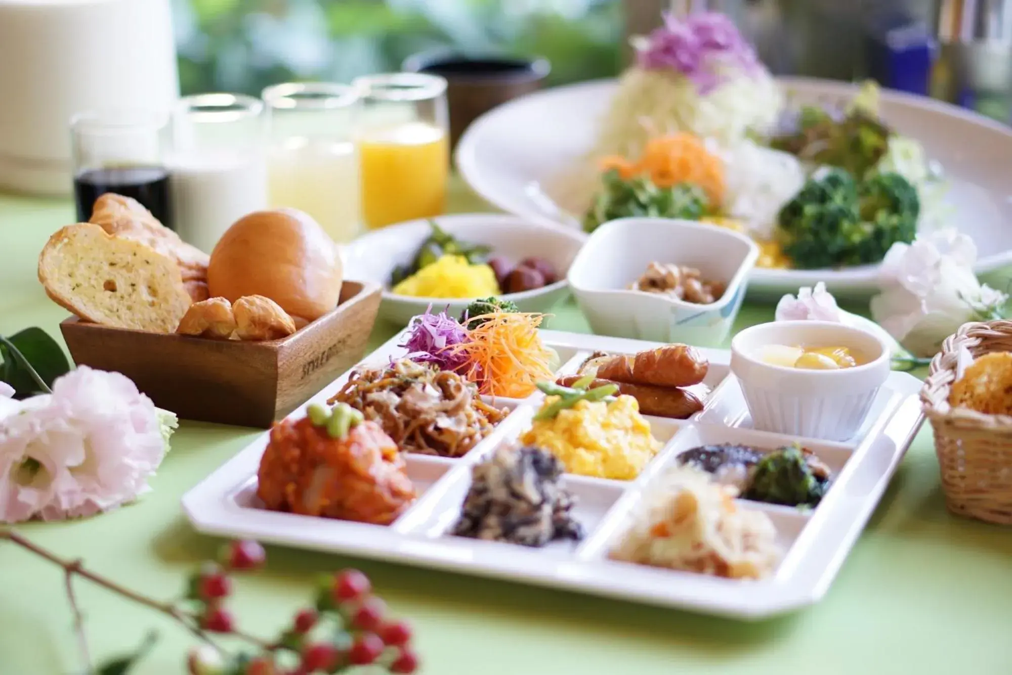 Buffet breakfast in Hotel Awina Osaka