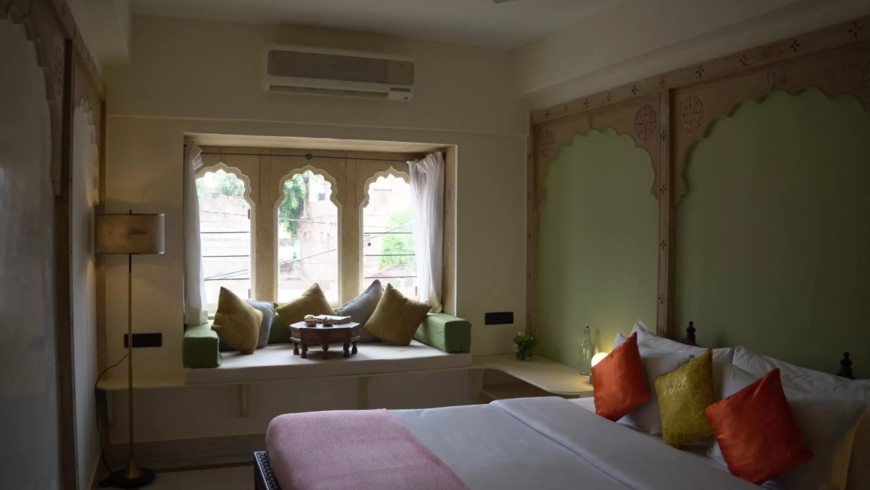 Bed in The Stepwell Hotel