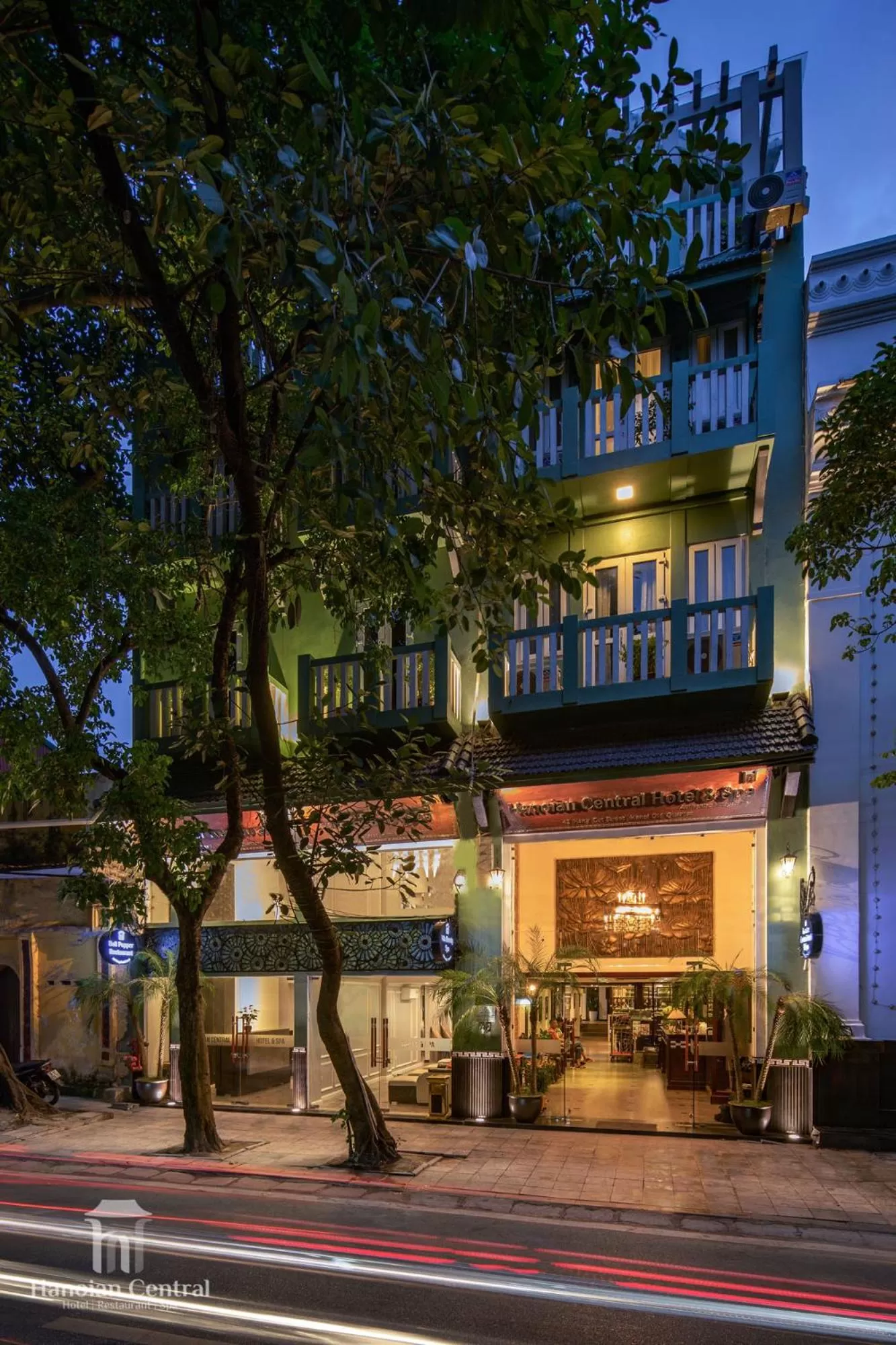 Property building in Hanoian Central Hotel & Spa