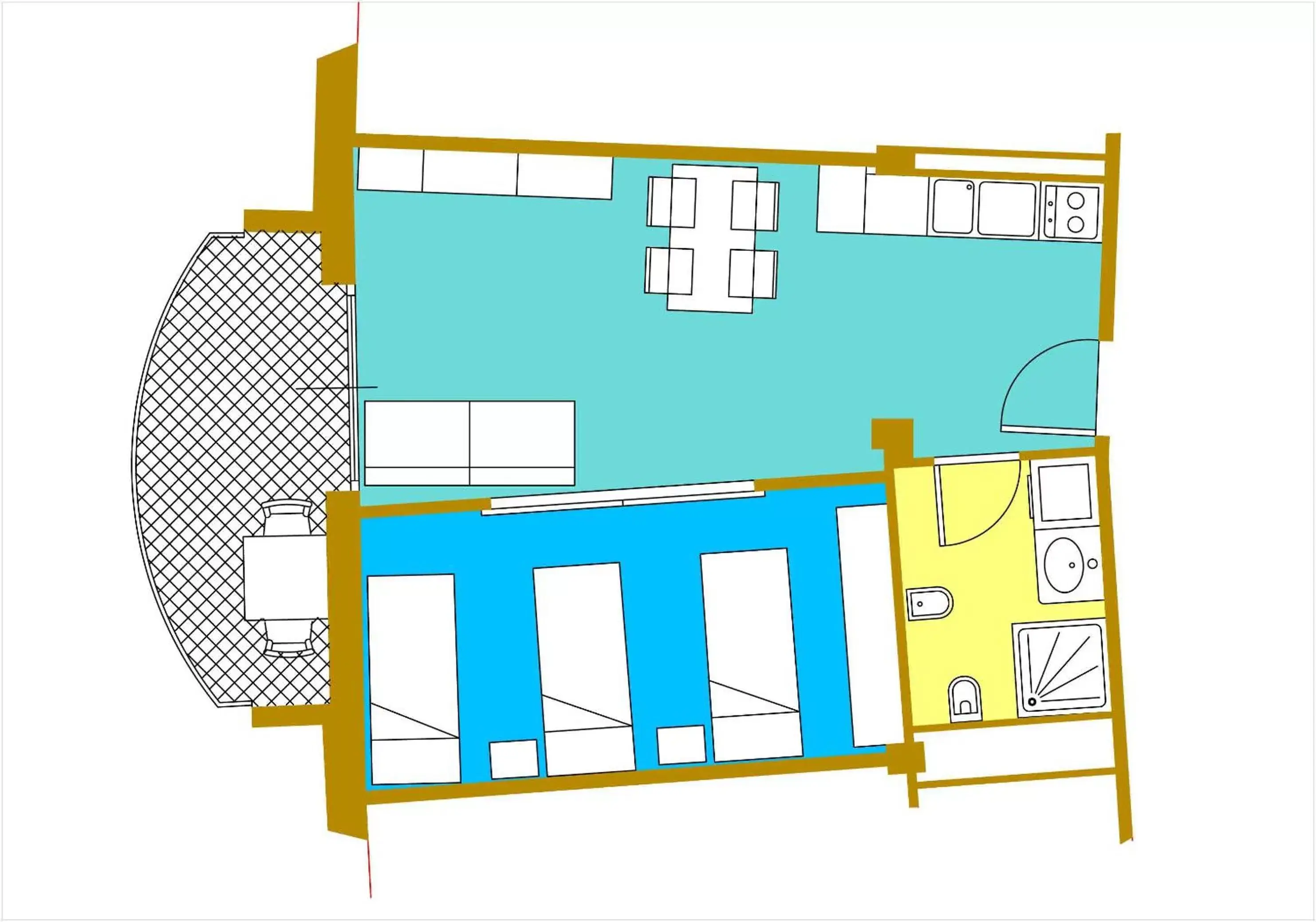 Floor Plan in Residence Venice