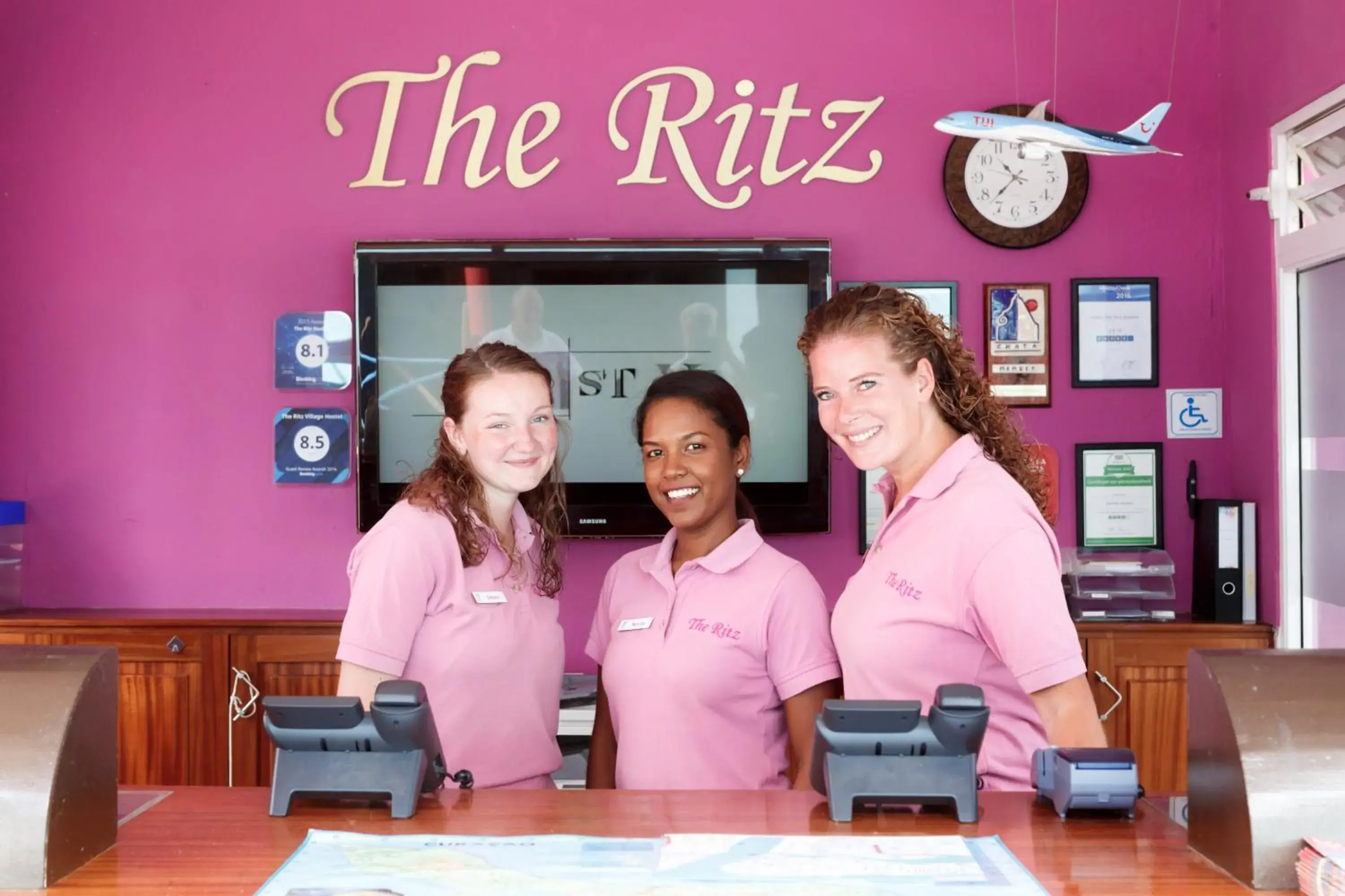 Staff, Lobby/Reception in First Curacao Hostel