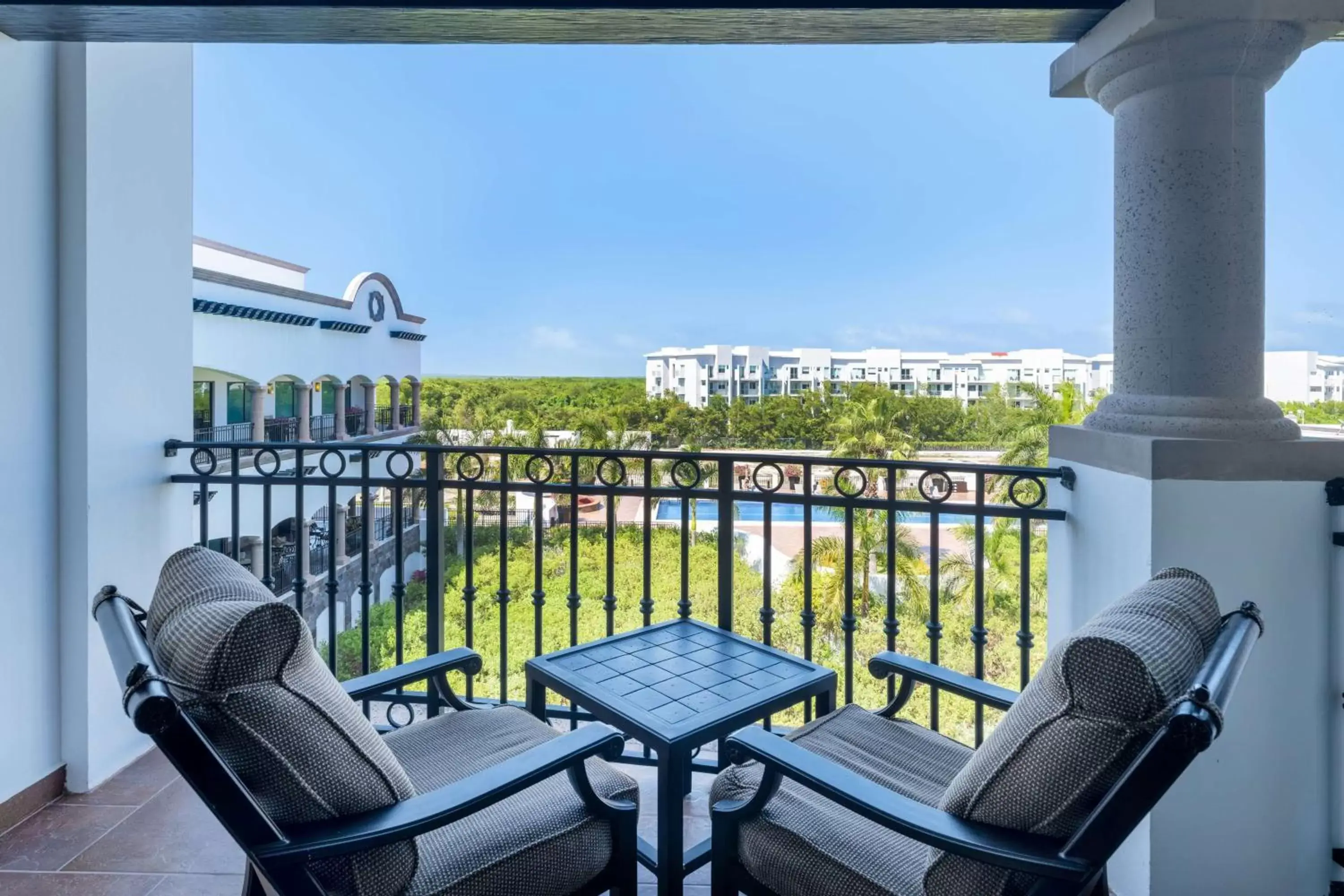 Bed, Balcony/Terrace in Grand Residences Riviera Cancun, All Inclusive