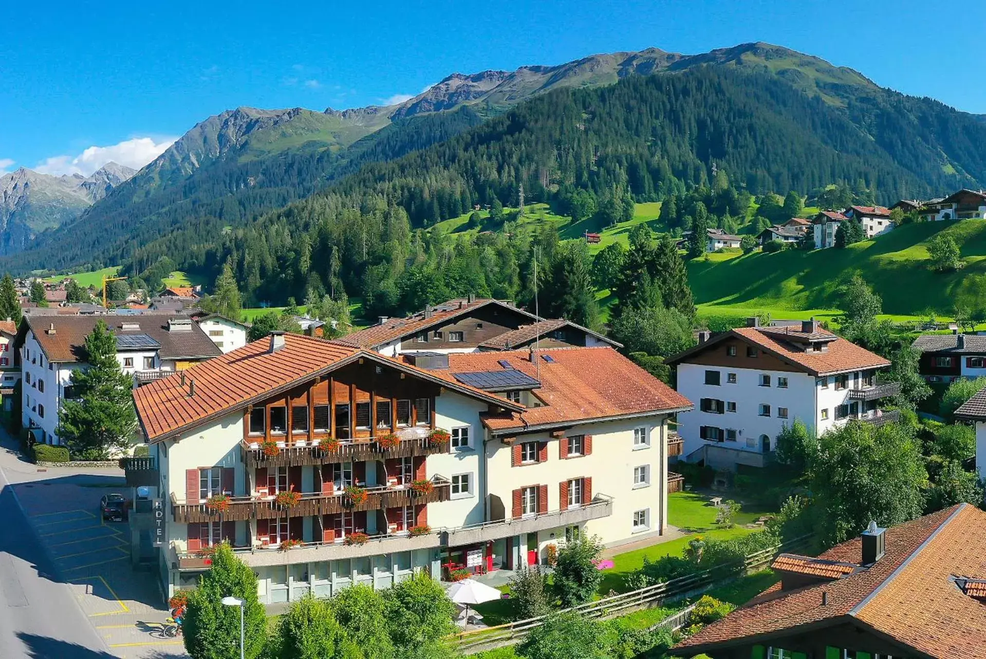 Bird's eye view, Bird's-eye View in Sport-Lodge Klosters