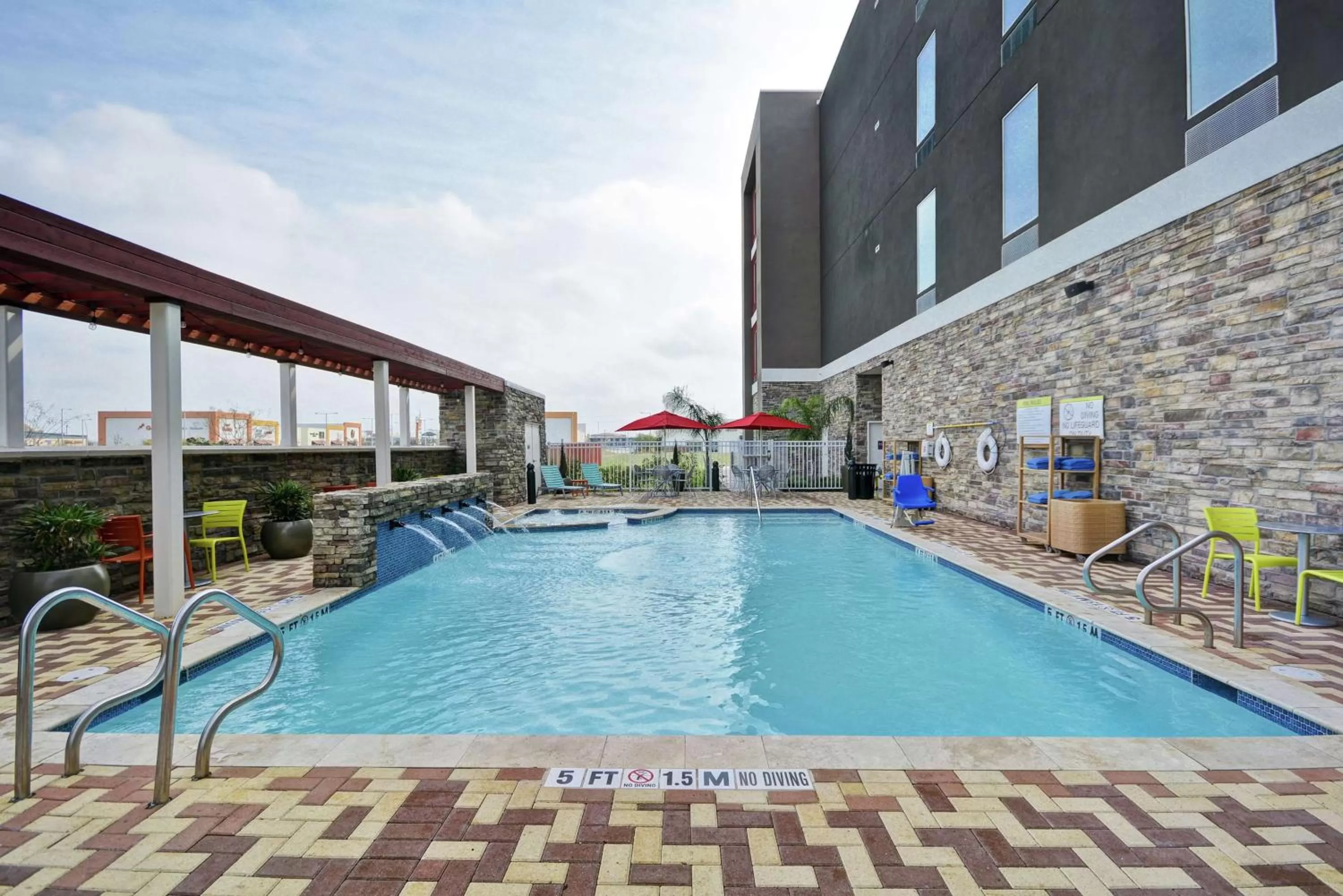 Pool view in Home2 Suites by Hilton Brownsville