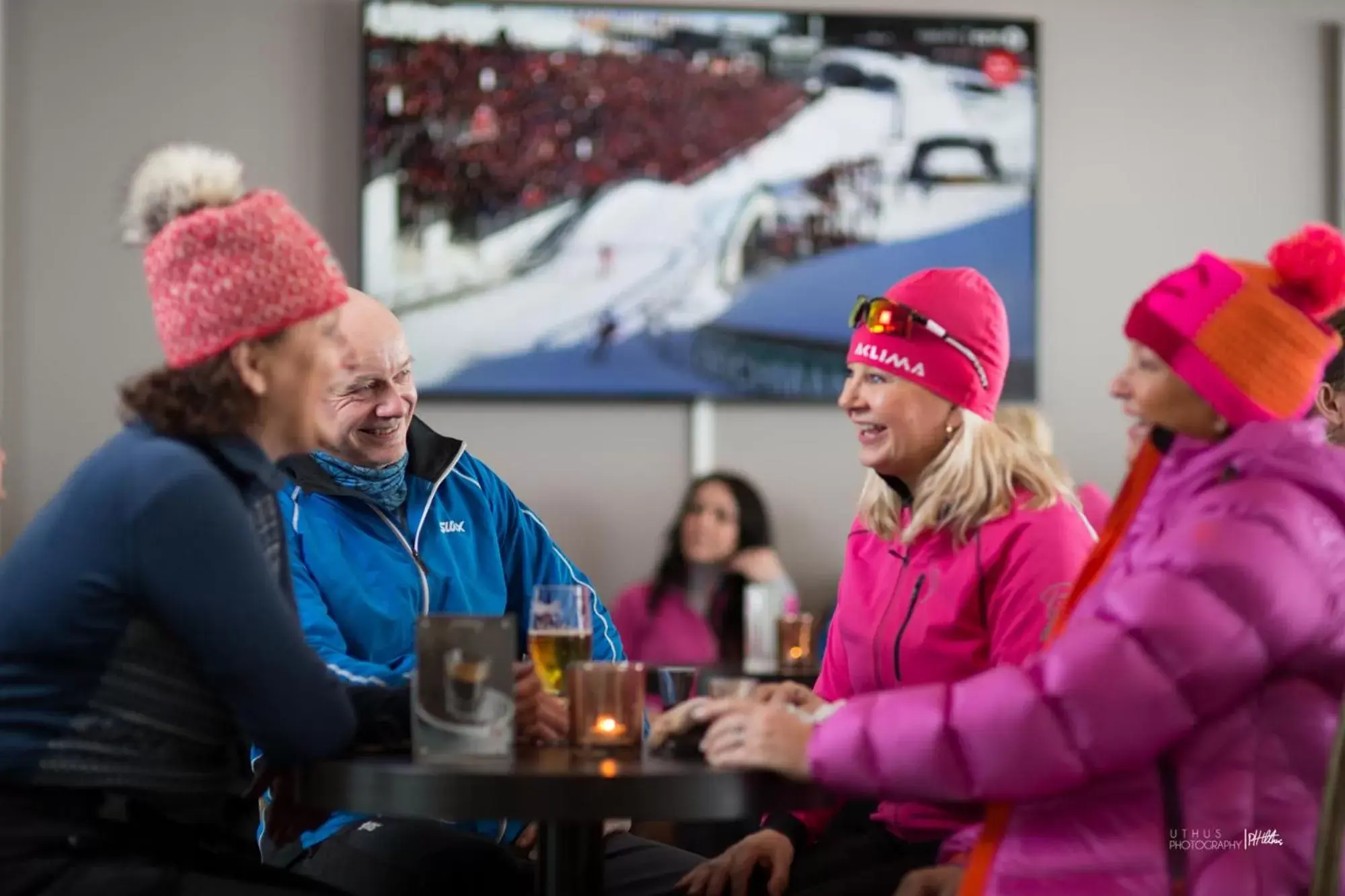 group of guests in Ustedalen Hotel Geilo