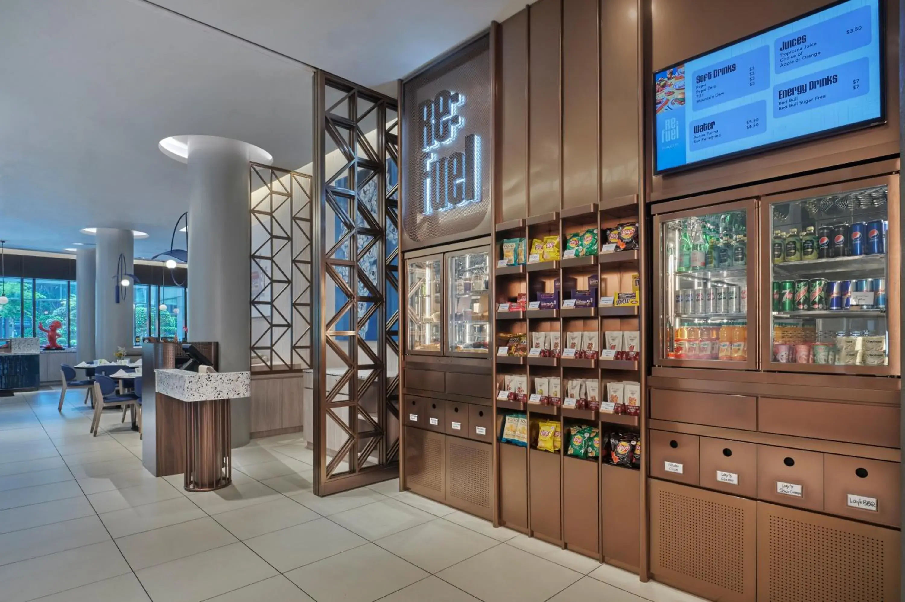 Food and drinks in Aloft Singapore Novena