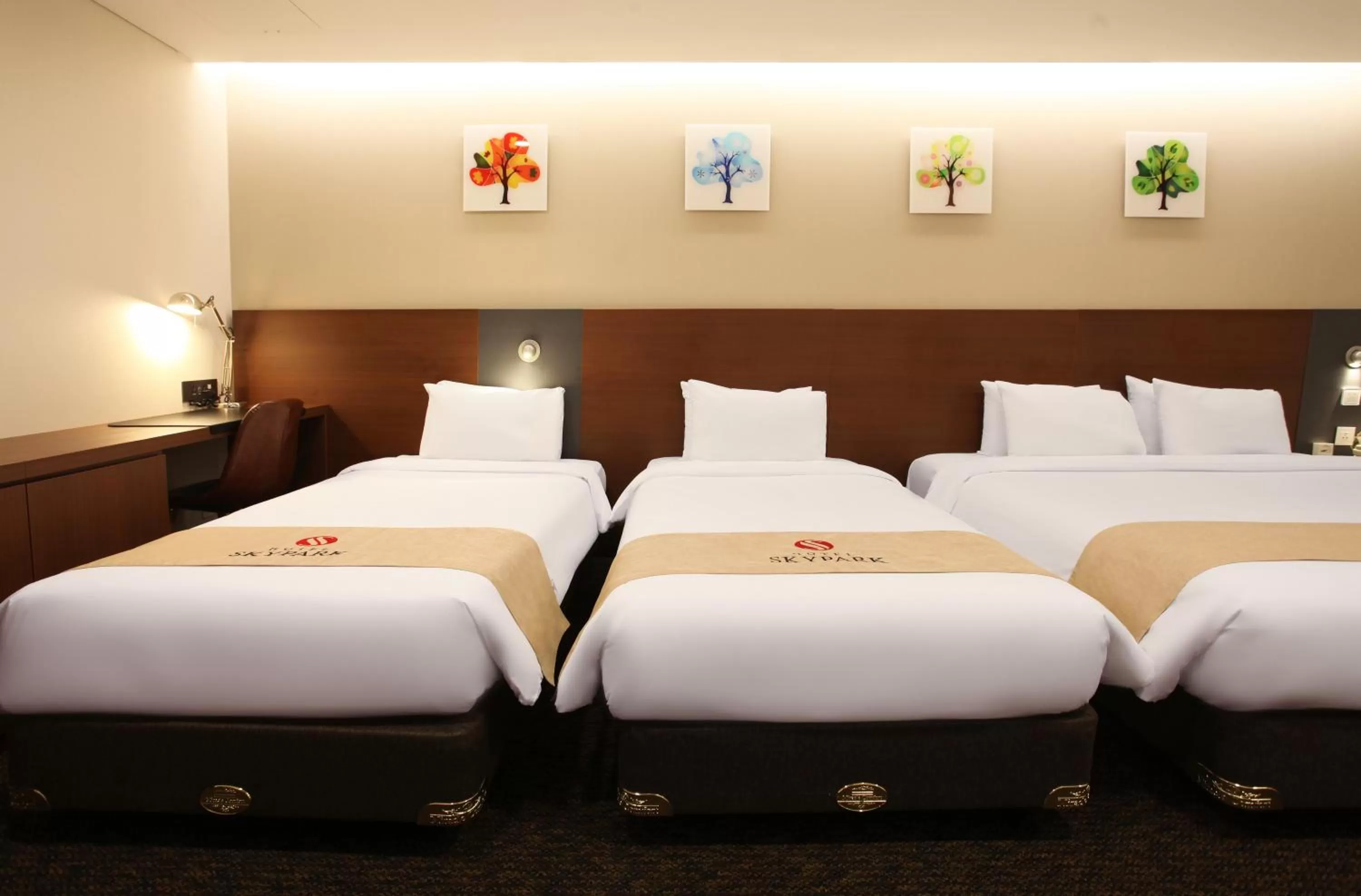 Decorative detail, Bed in Hotel Skypark Kingstown Dongdaemun
