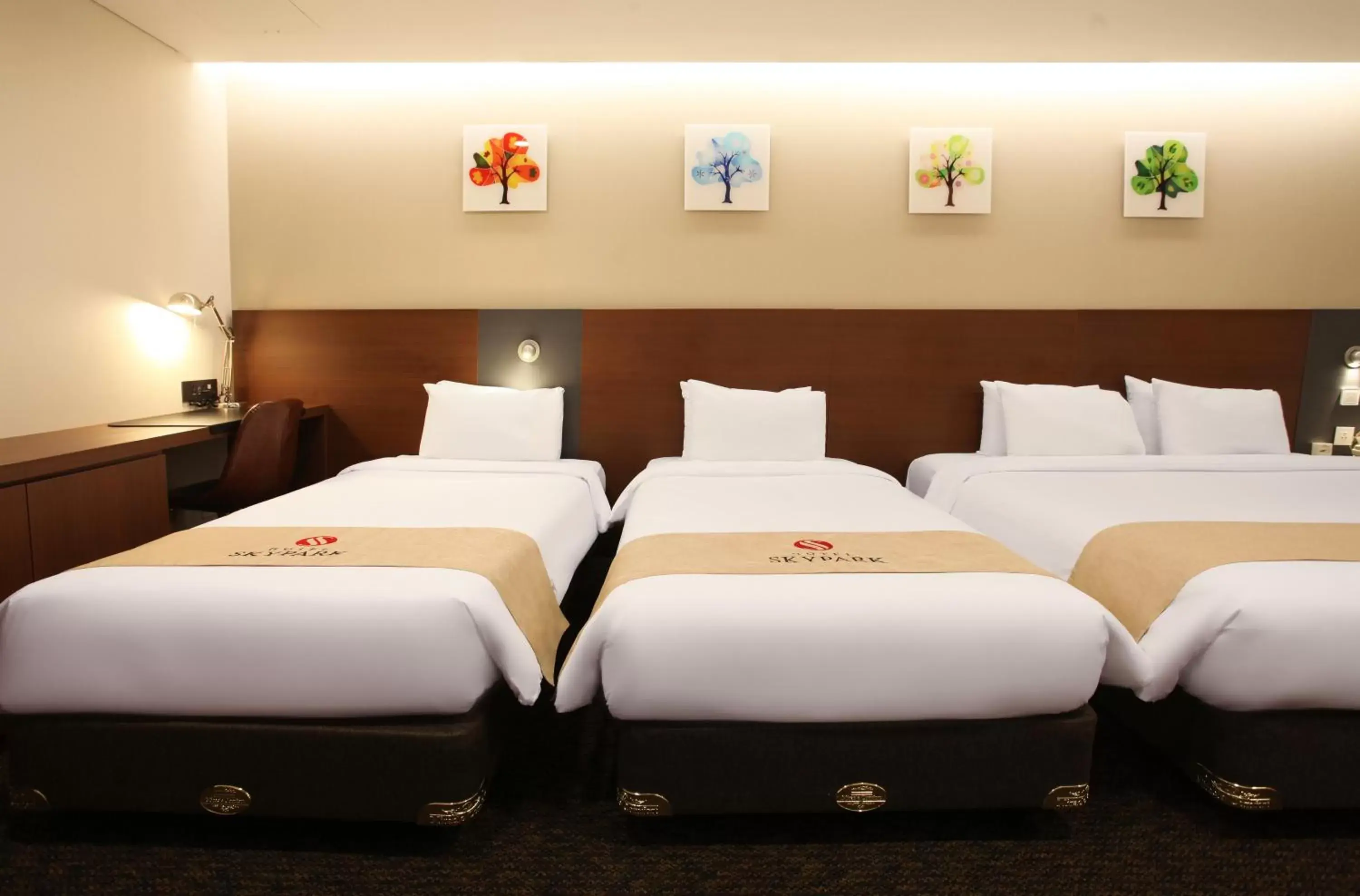 Decorative detail, Bed in Hotel Skypark Kingstown Dongdaemun