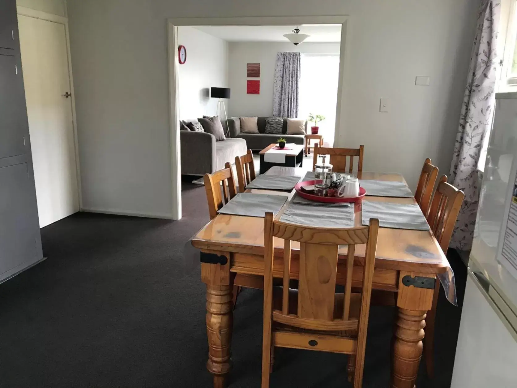 Living room, Dining Area in Kaiapoi on Williams Motel