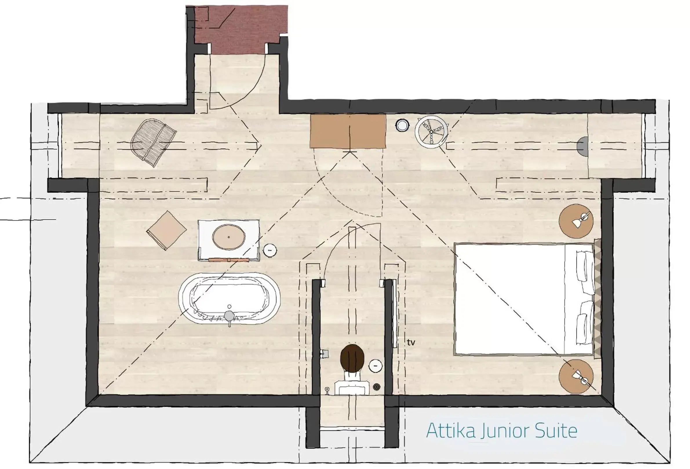 Floor Plan in Hotel De Londres