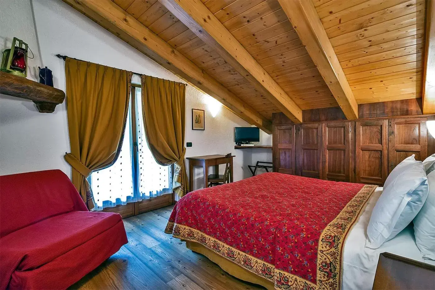 Bed in Hotel Lo Campagnar