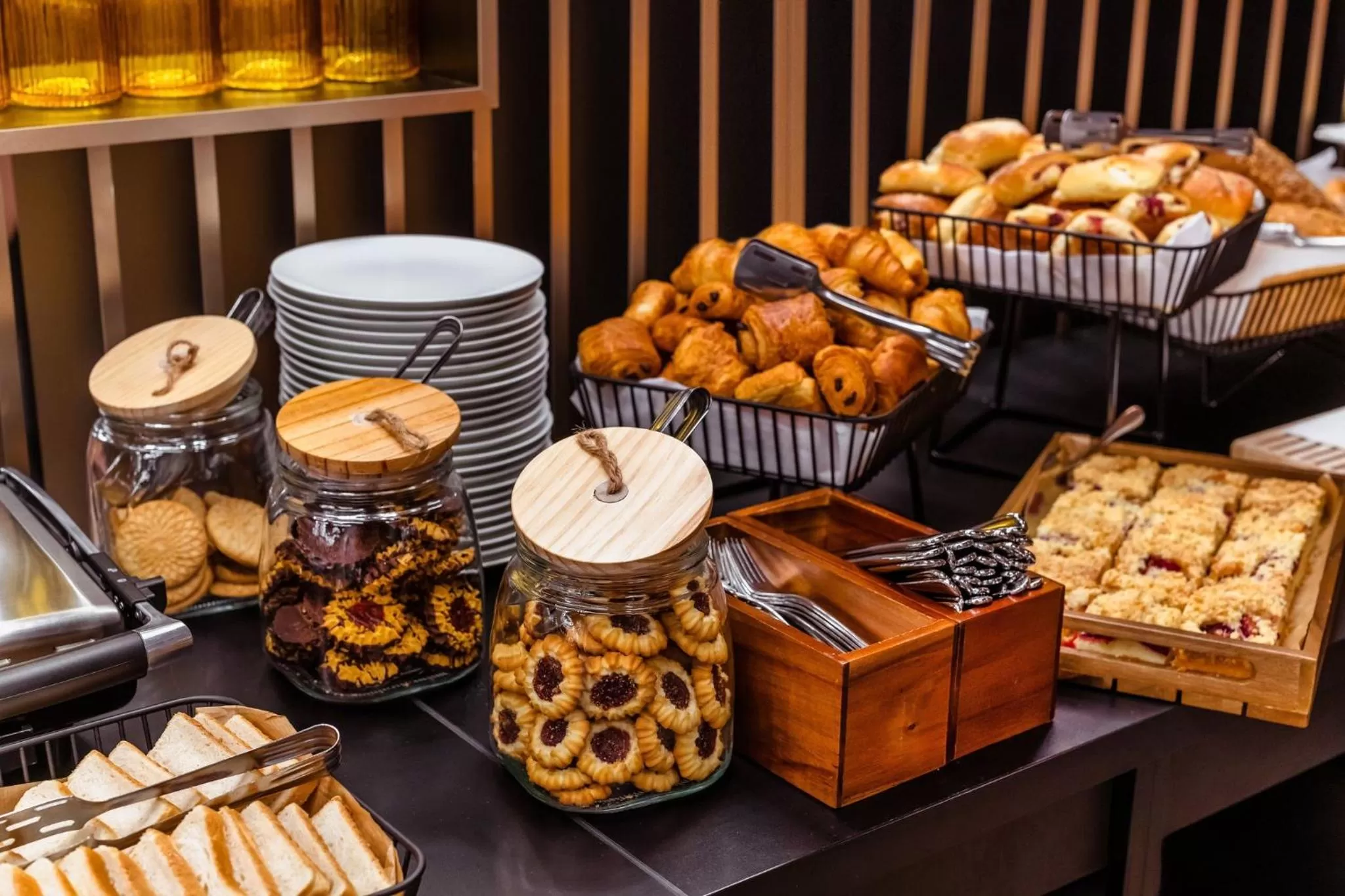 Buffet breakfast in Leonardo Boutique Hotel Krakow Old Town