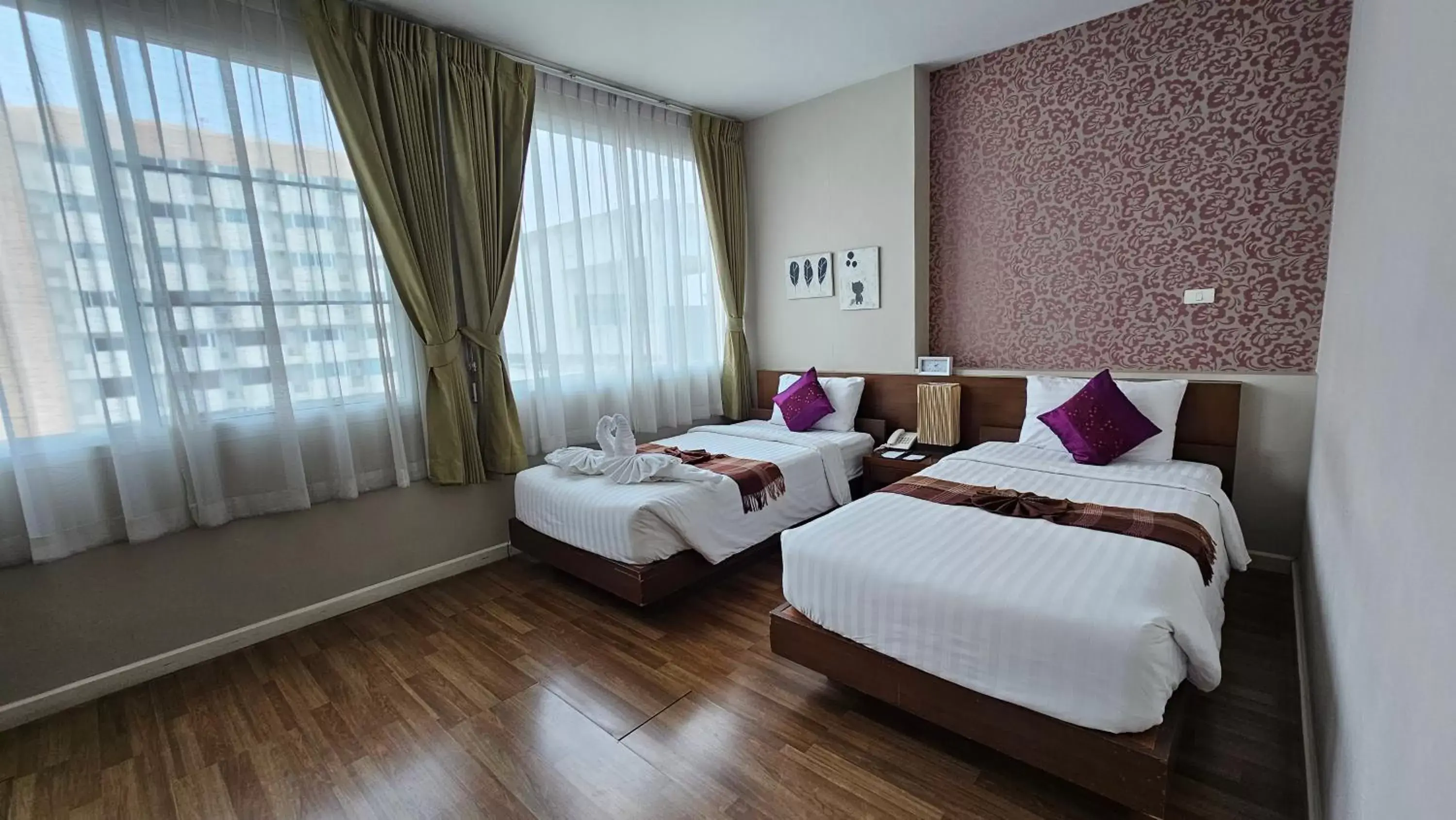 Bed in Baiyoke Ciao Hotel