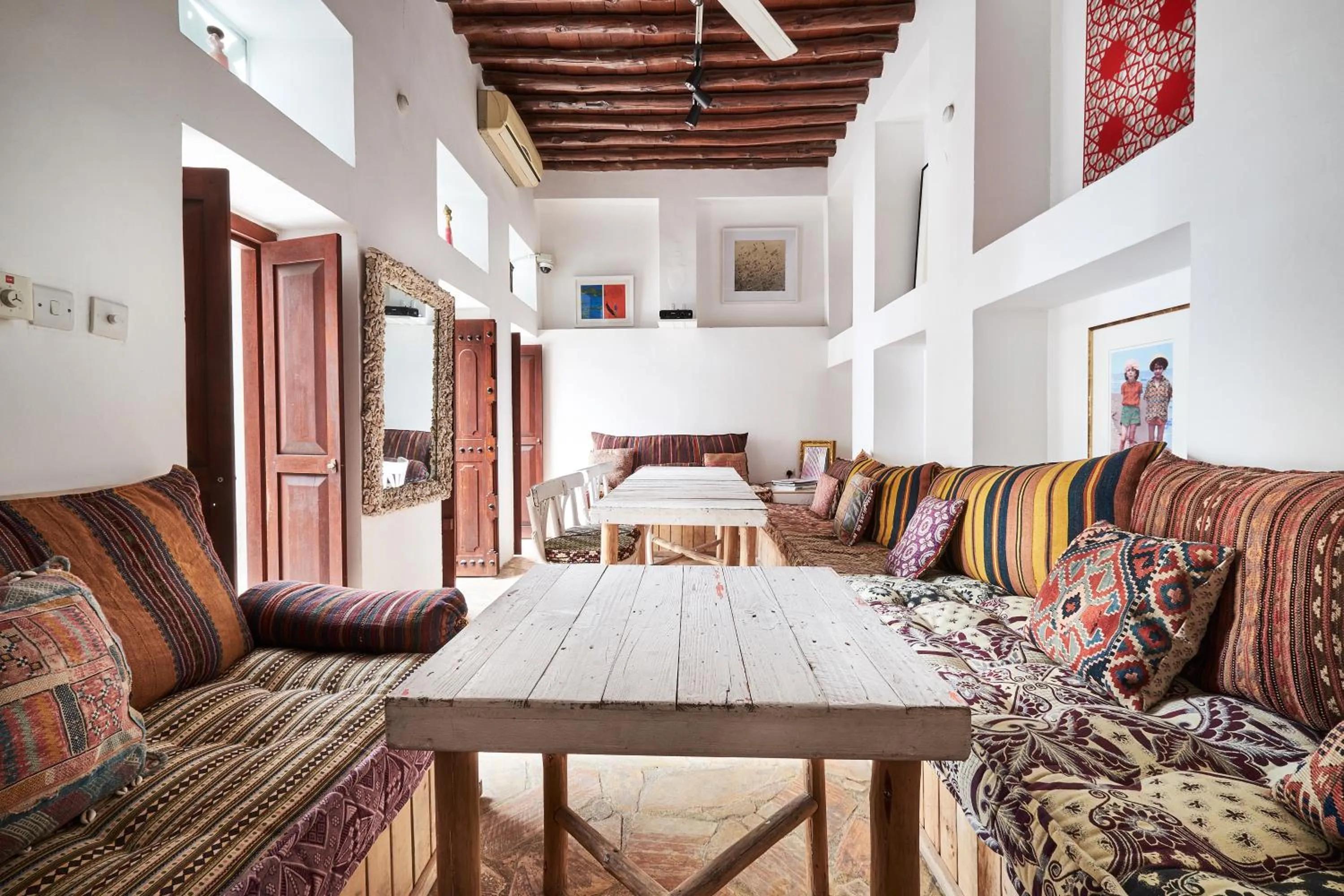 Dining area in XVA Art Hotel