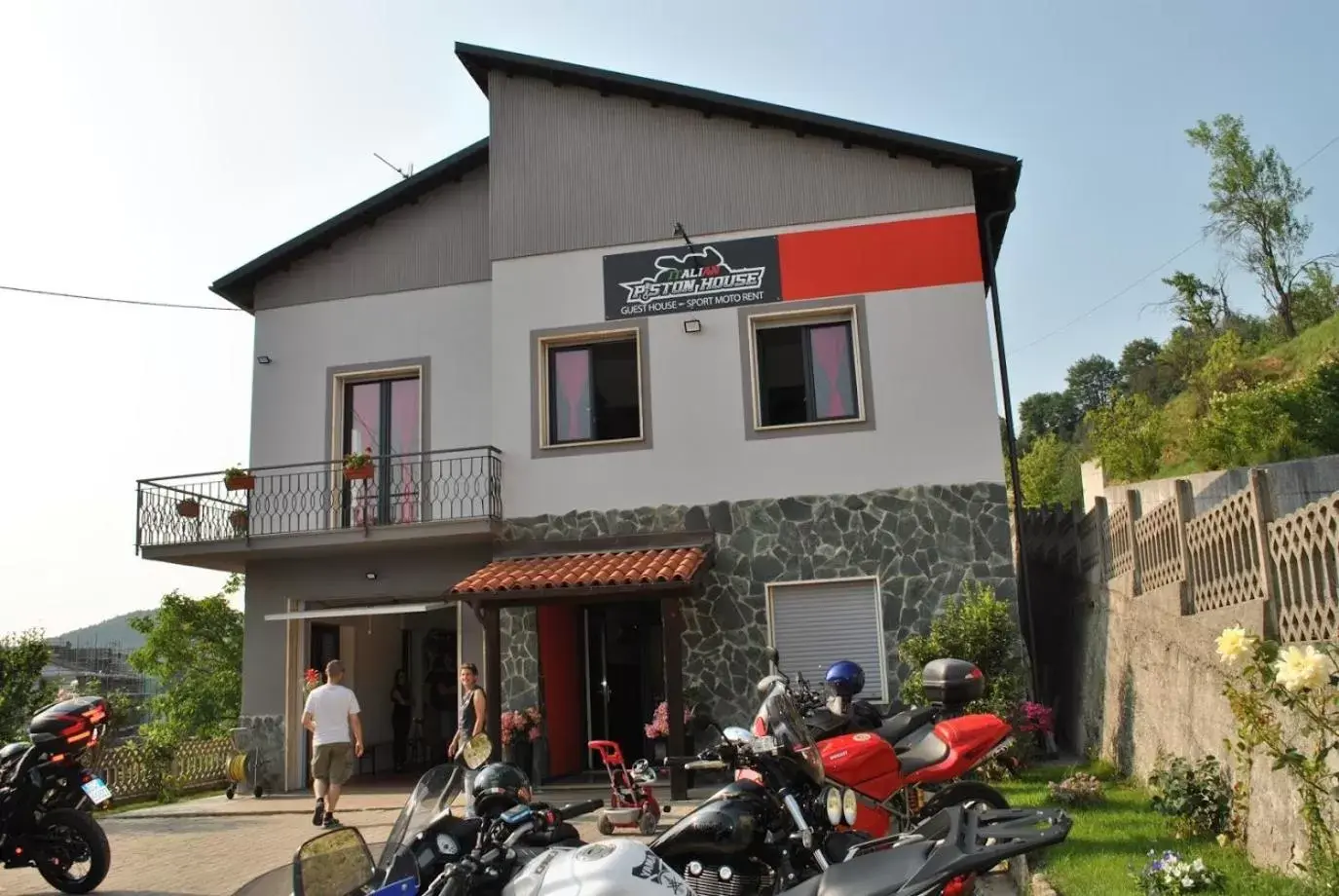 Property Building in Italian Piston House Sport Moto Rent