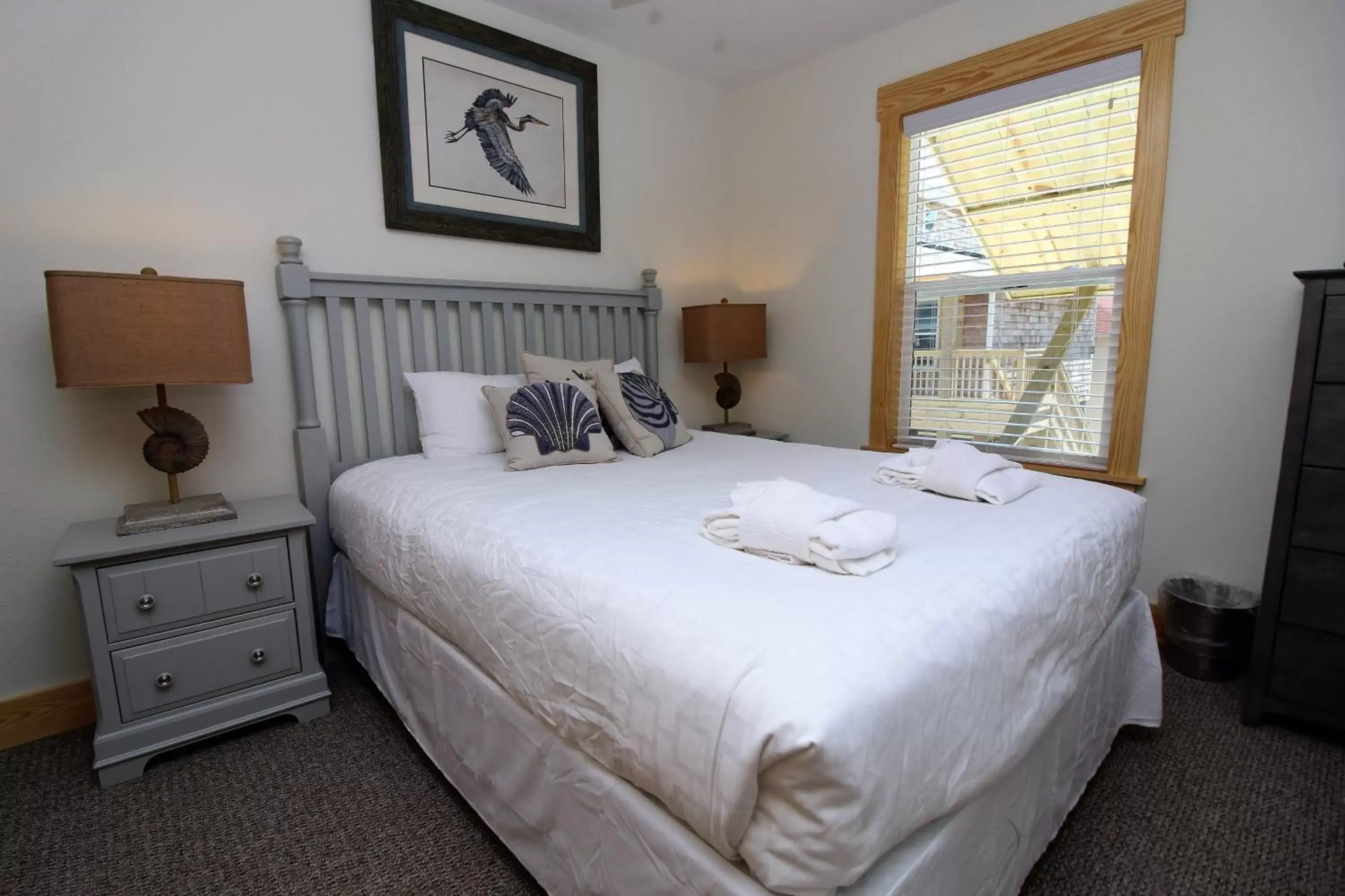 Bedroom, Bed in Whalebone Ocean Cottages by KEES Vacations