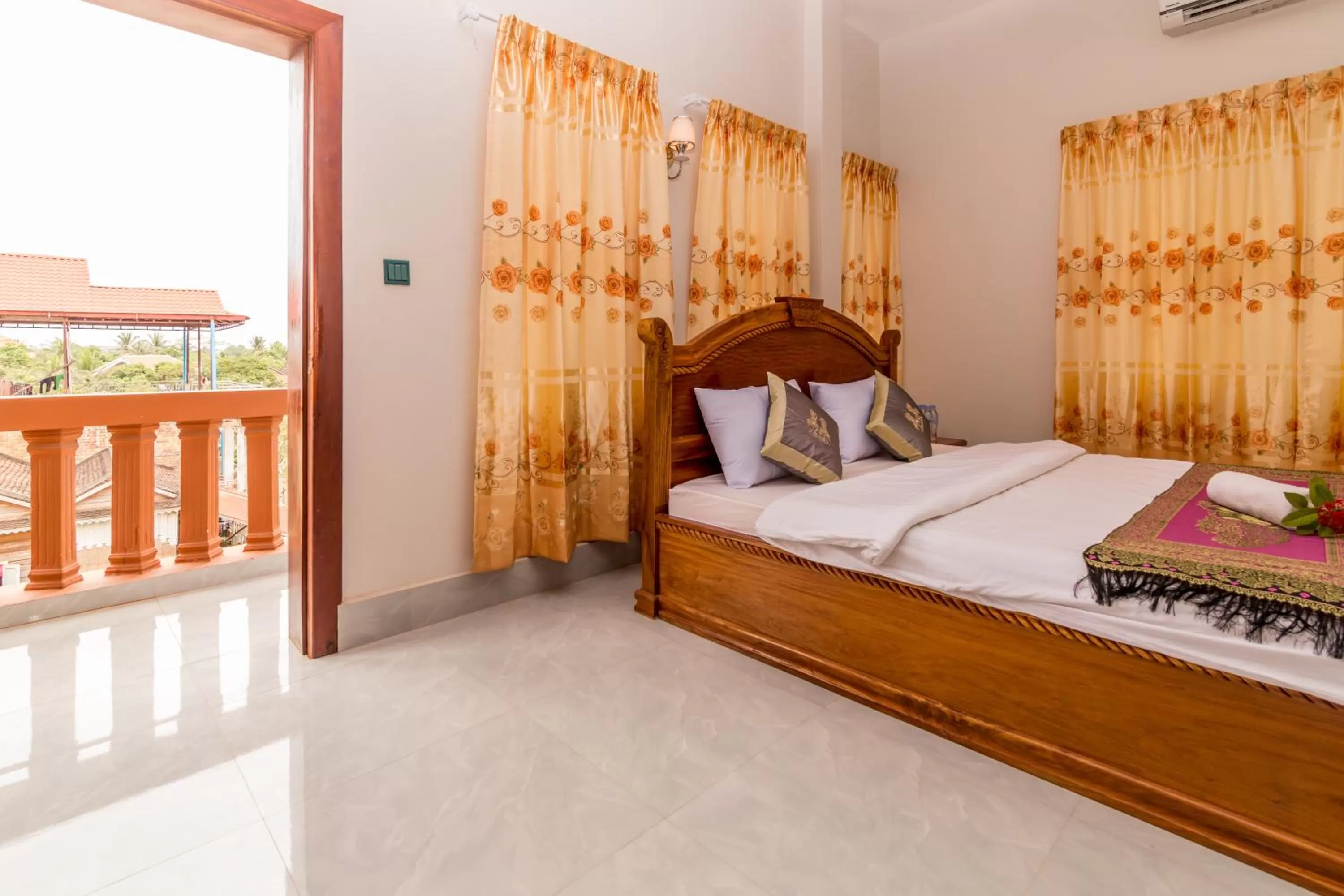 Bedroom, Bed in Aniza Angkor Villa