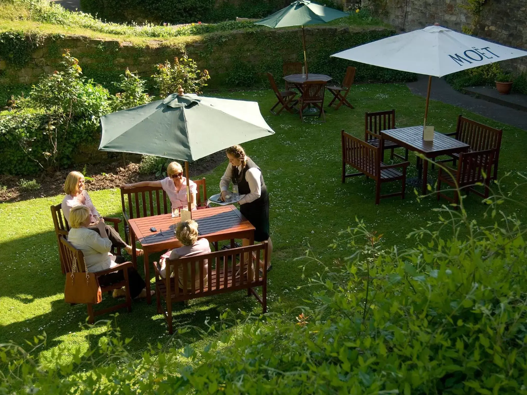 Garden view in Castle Hotel