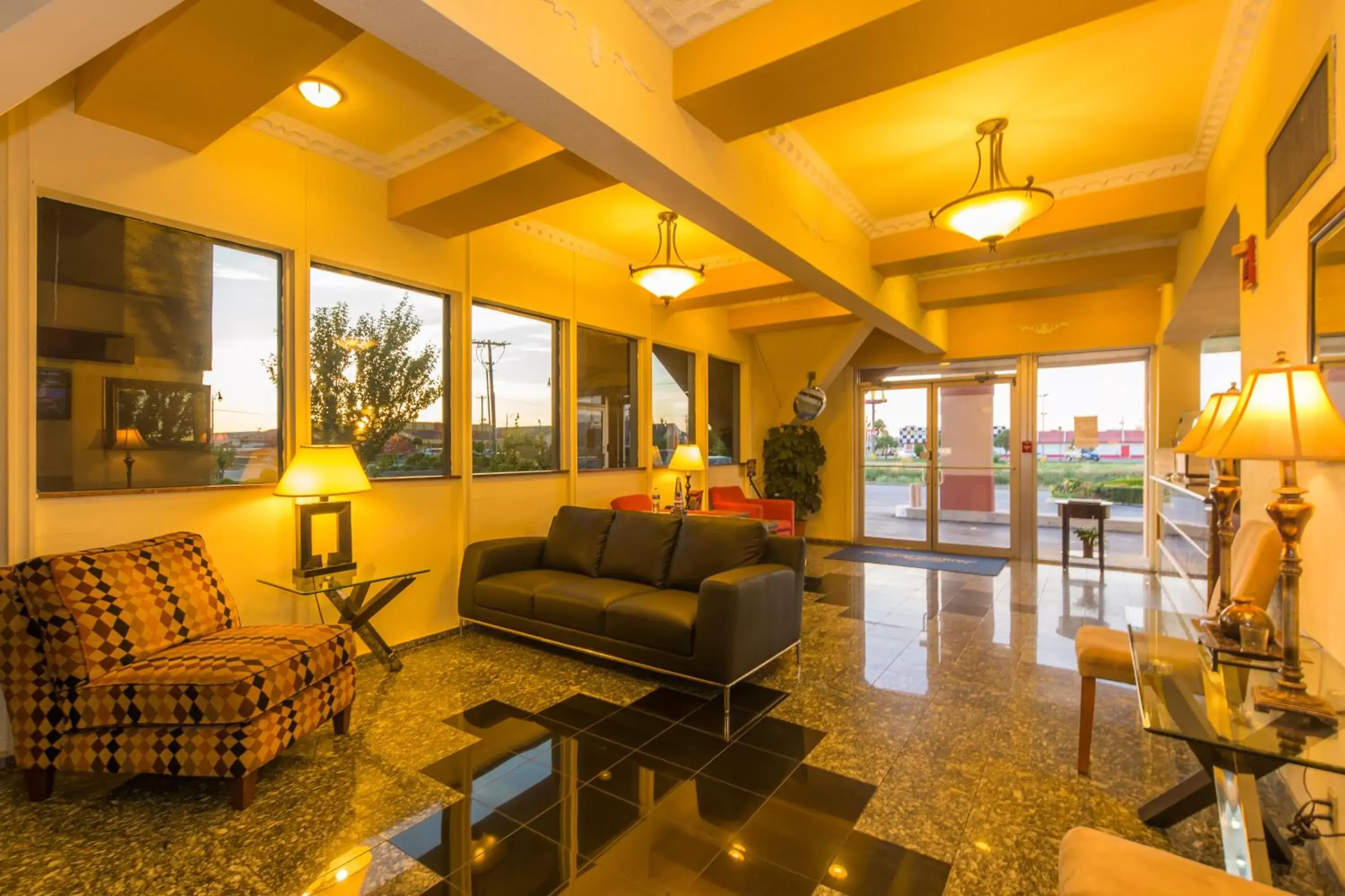 Lobby or reception in Howard Johnson by Wyndham Oklahoma City OKC Airport, Fairgrounds, I40 Lobby or reception in Howard Johnson by Wyndham Oklahoma City OKC Airport, Fairgrounds, I40