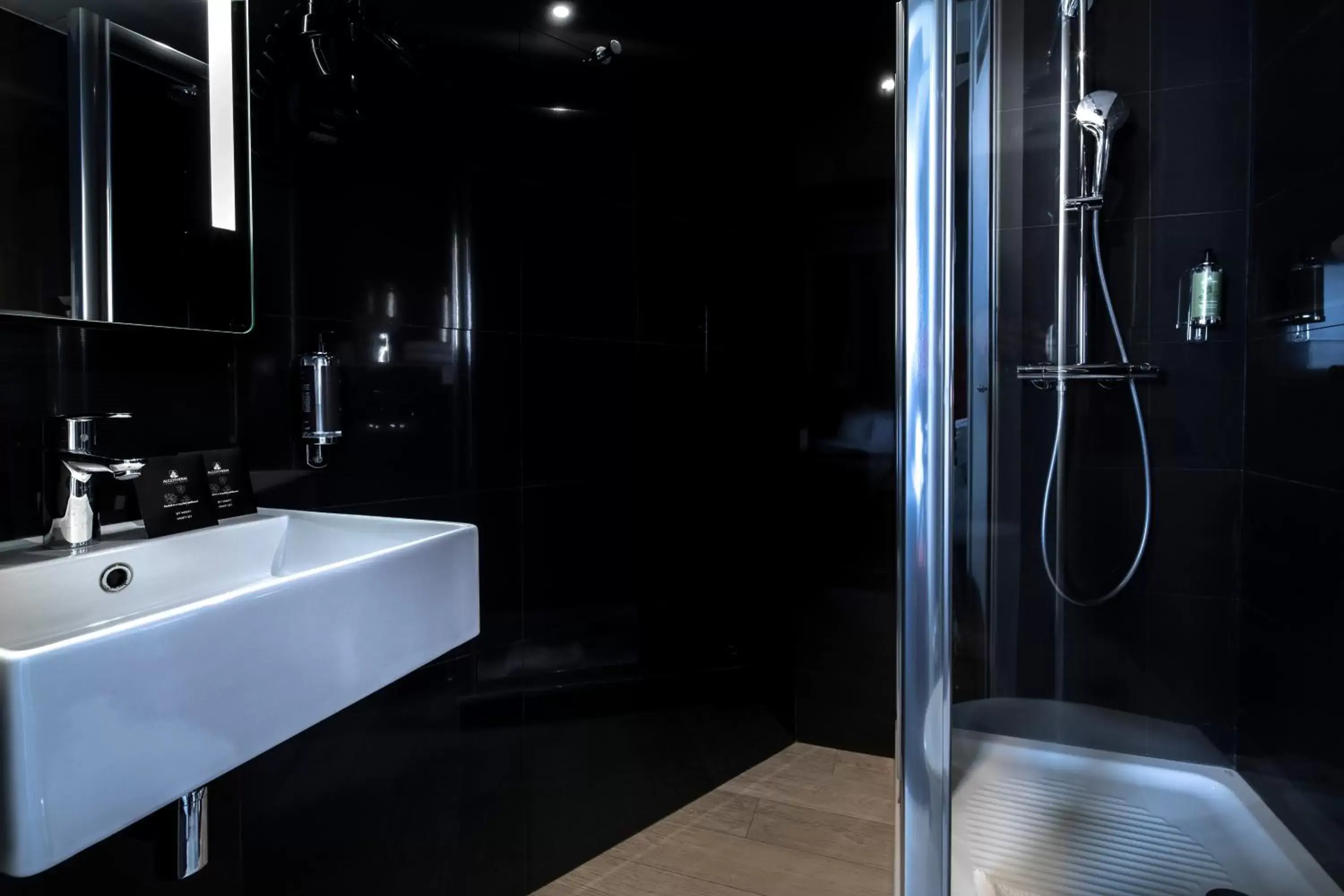 Shower, Bathroom in Hôtel Marais Hôme