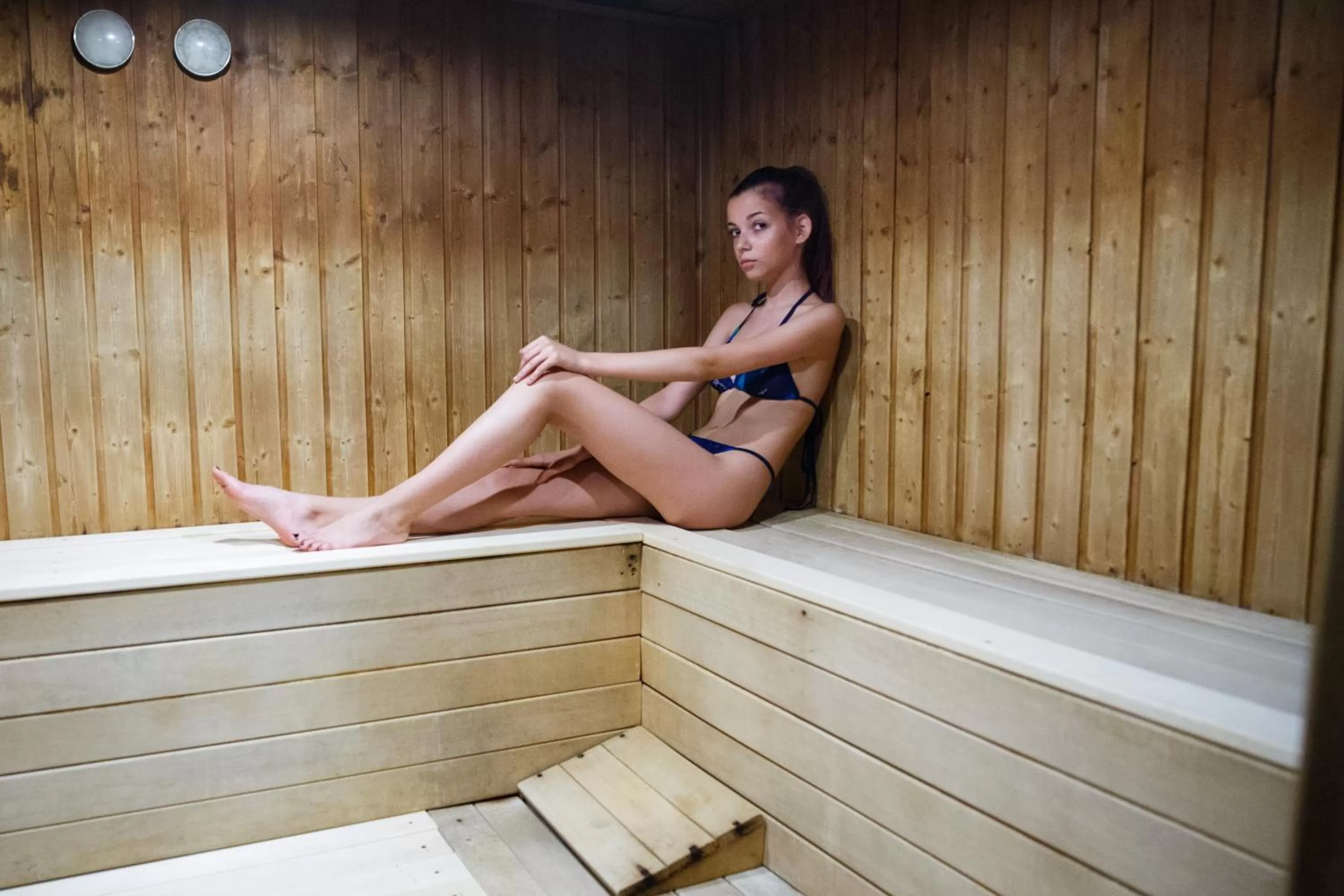 Sauna in Spa Hotel Kleptuza
