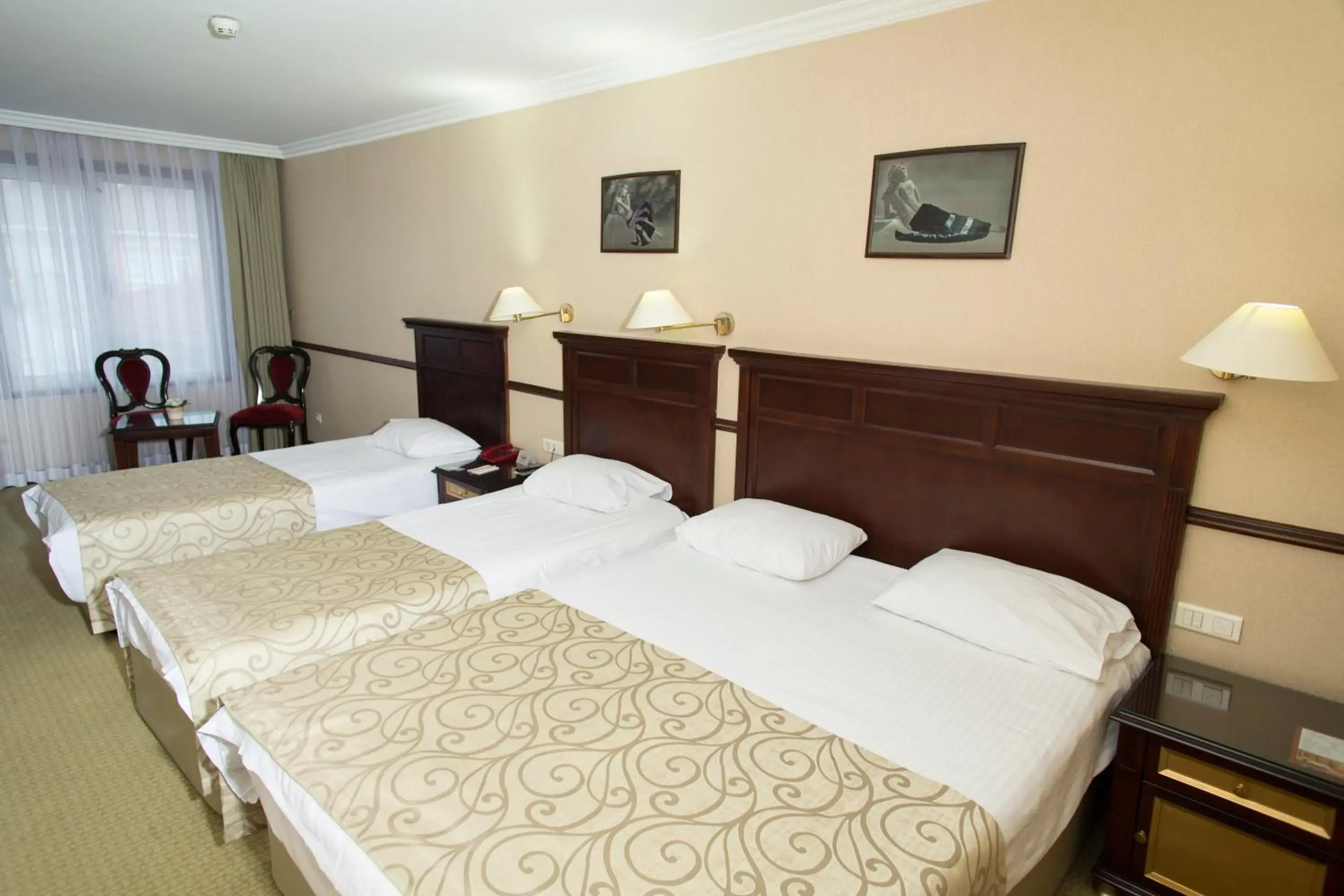 Decorative detail, Bed in Topkapi Inter Istanbul Hotel