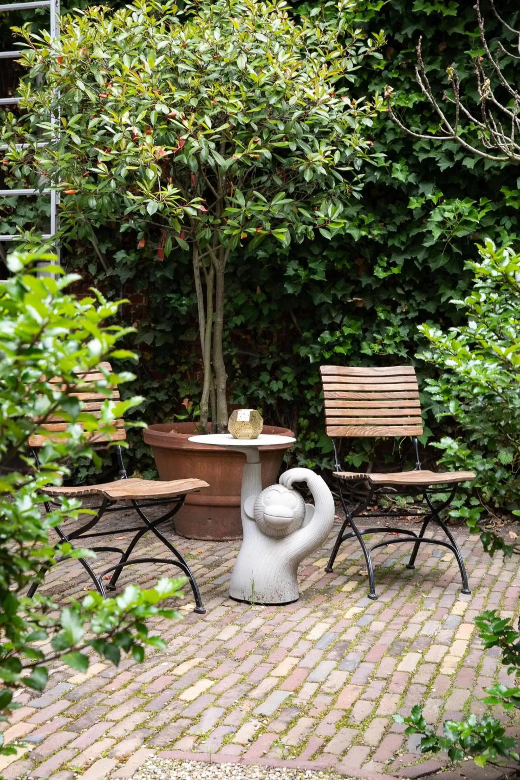 Patio in Small Luxury Hotel De Witte Lelie