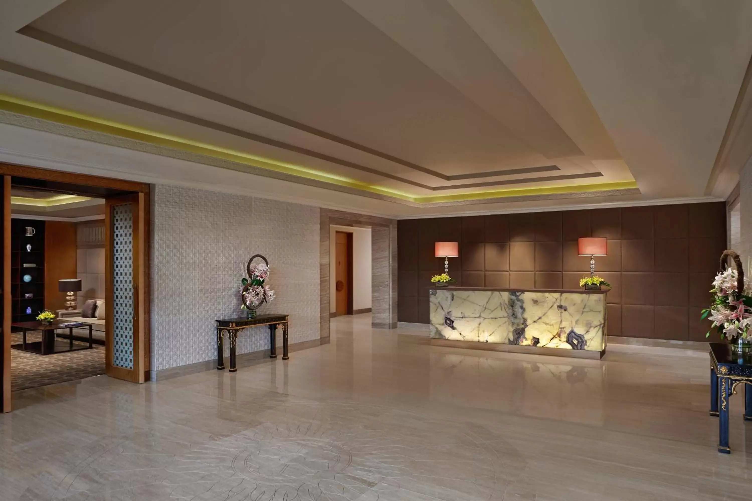 Lobby or reception in ITC Grand Chola, a Luxury Collection Hotel, Chennai