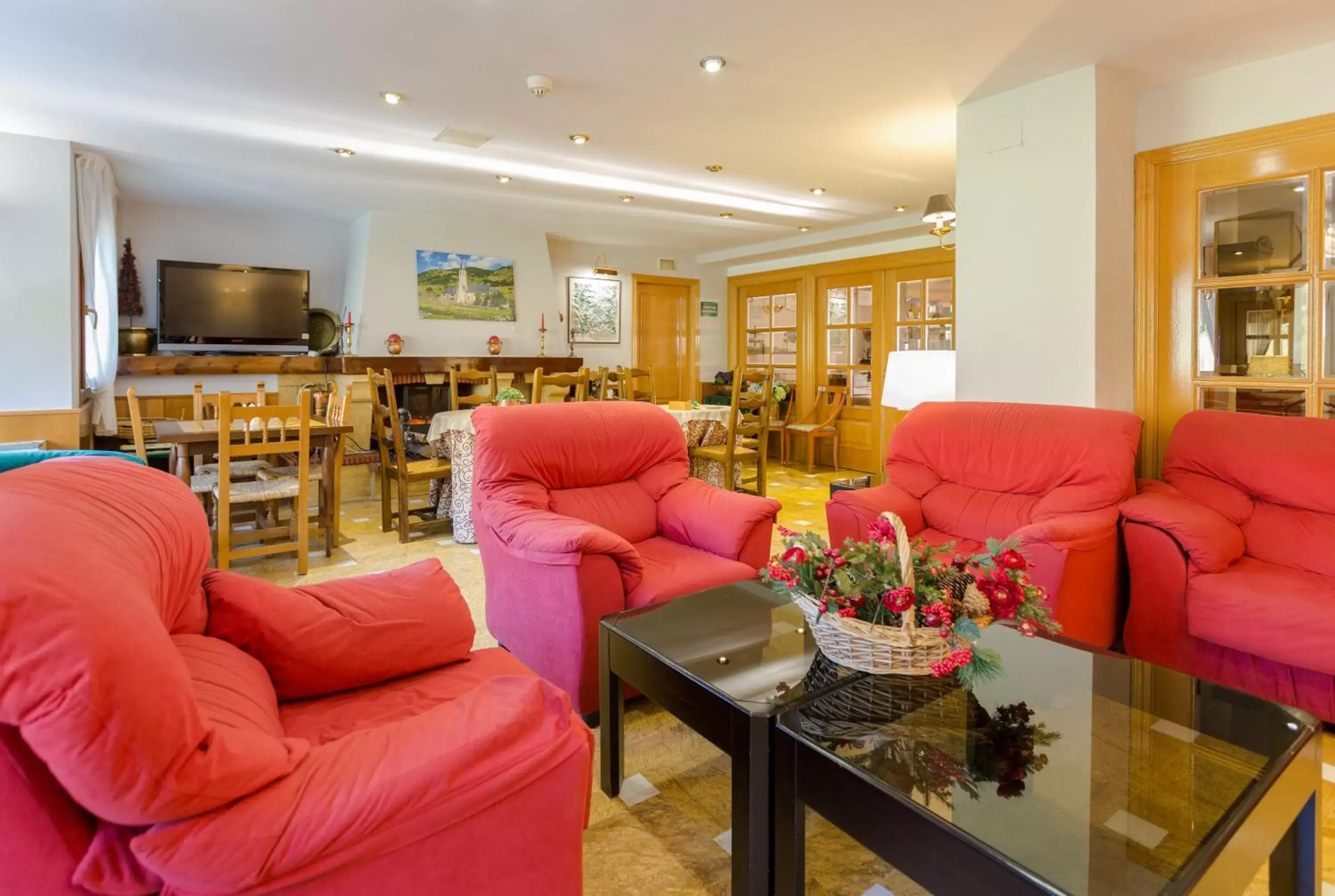 Lobby or reception, Lounge/Bar in Hotel Eth Solan & SPA