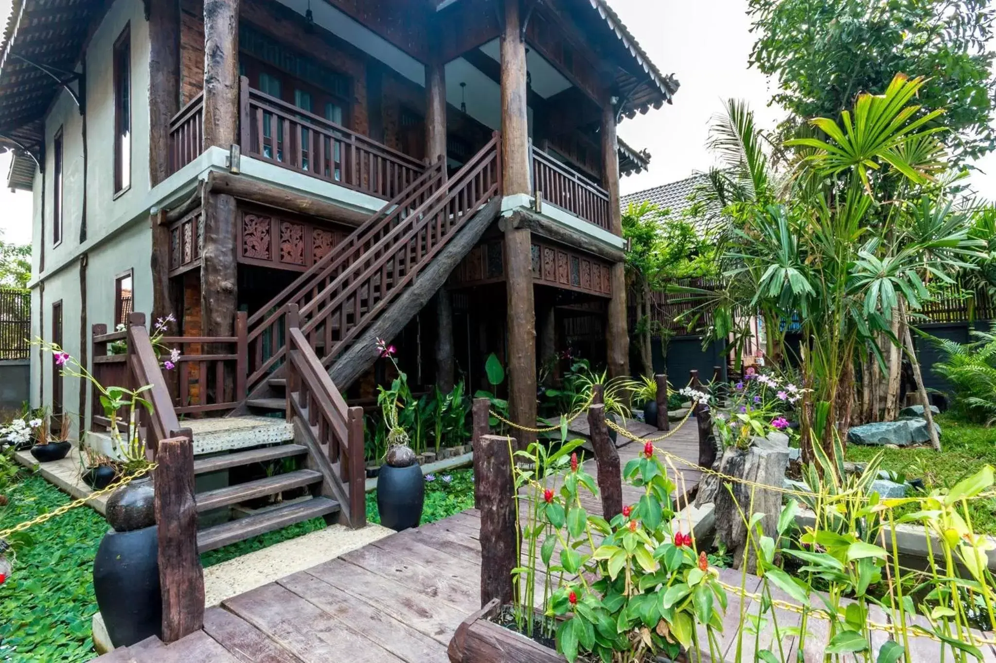 Garden view, Property Building in Java Wooden Villa & Residence