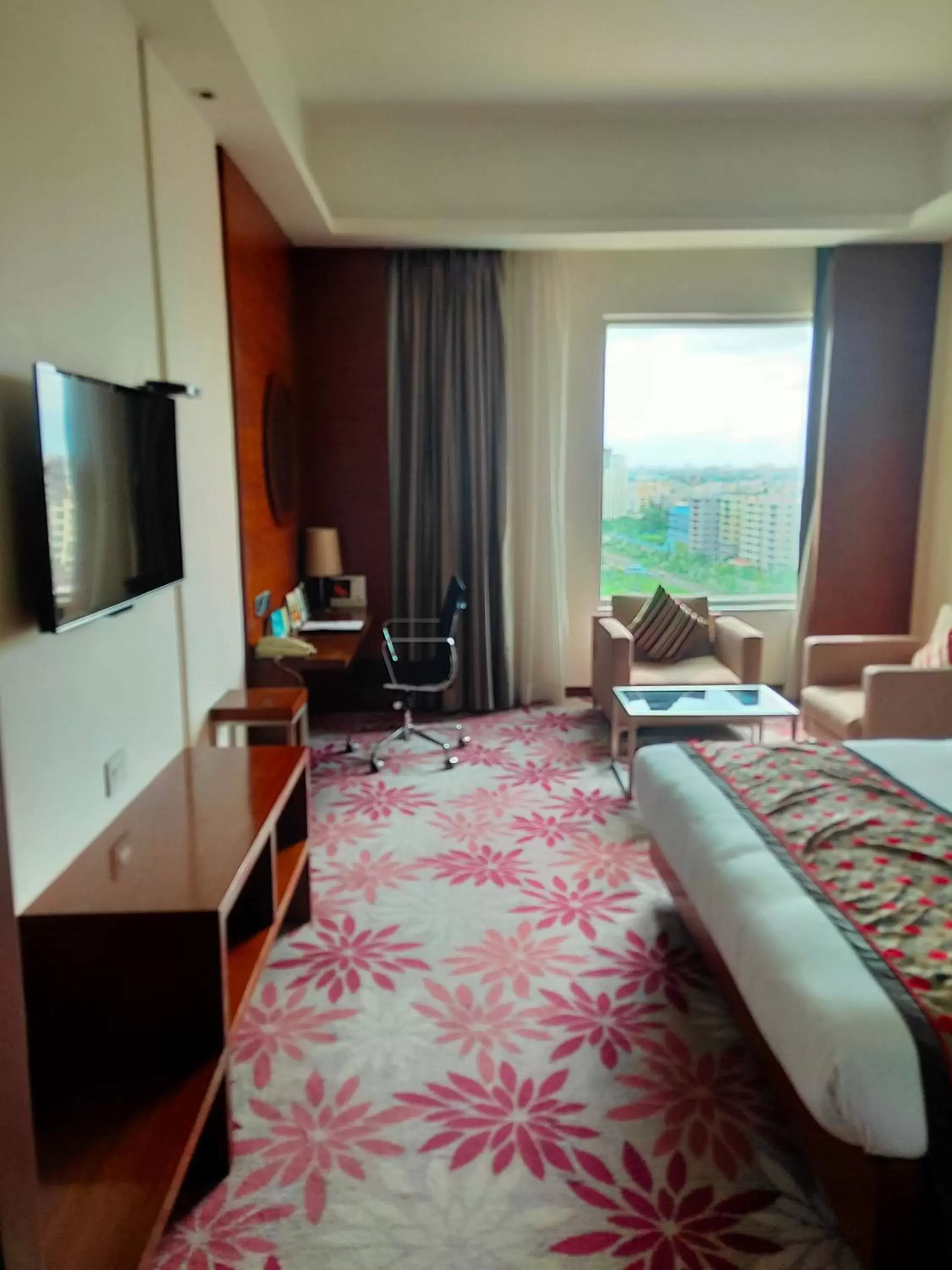 Bedroom, TV/Entertainment Center in Pride Plaza Hotel, Kolkata