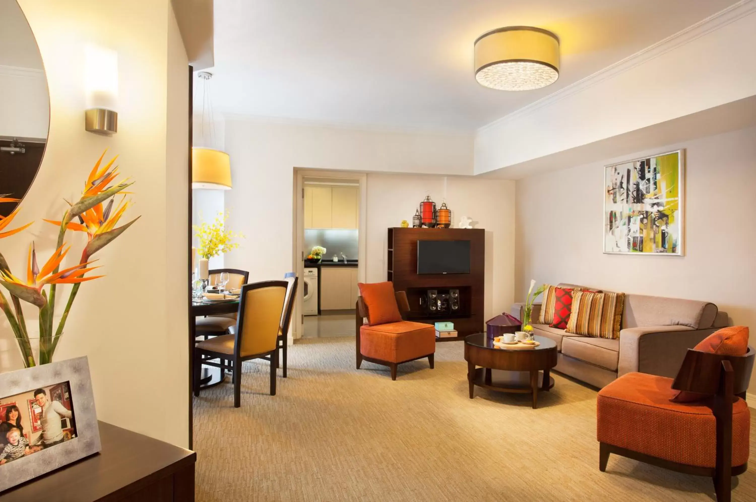 Living room, Seating Area in Somerset Grand Hanoi Serviced Residences