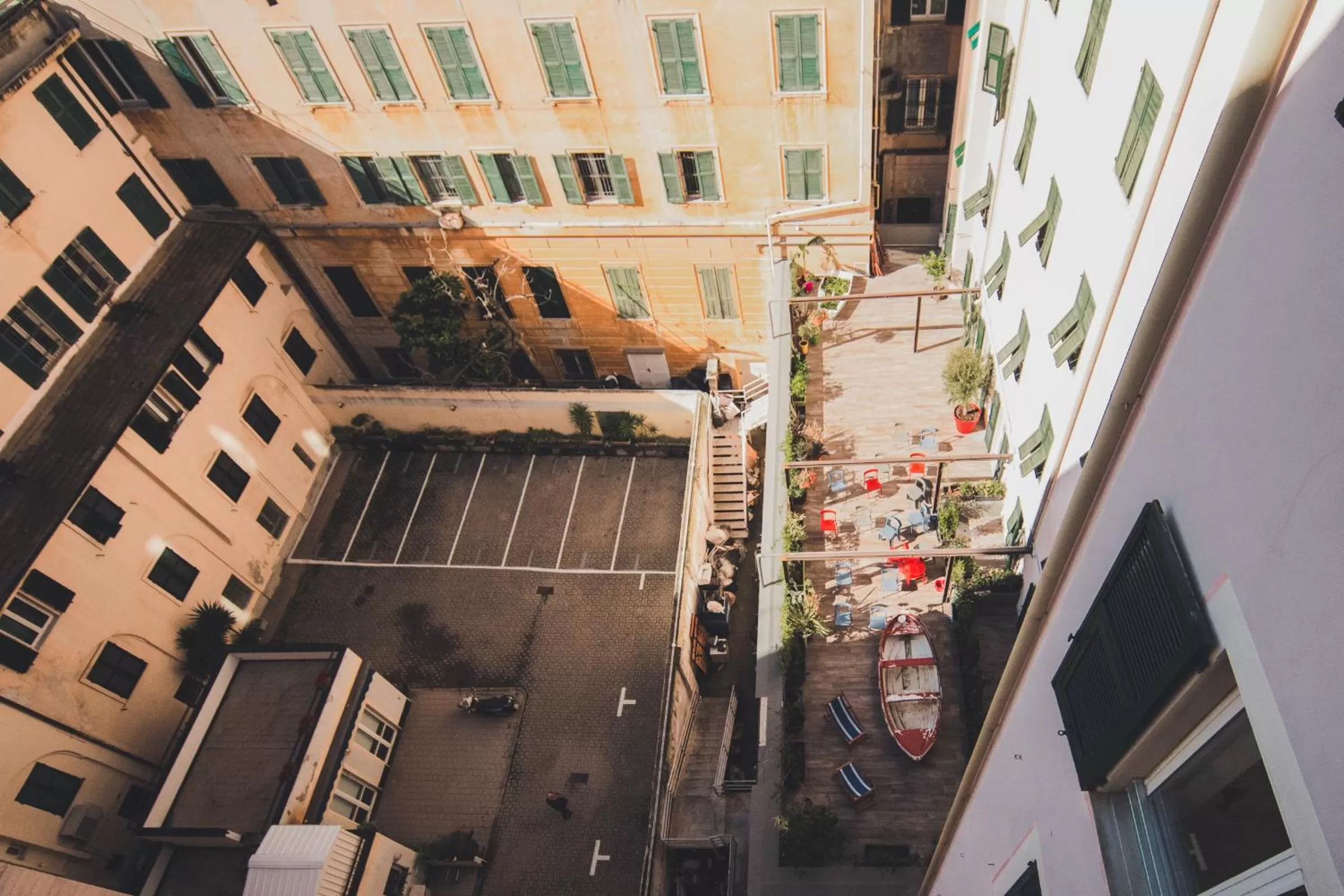 Bird's eye view in Hotel Britannia