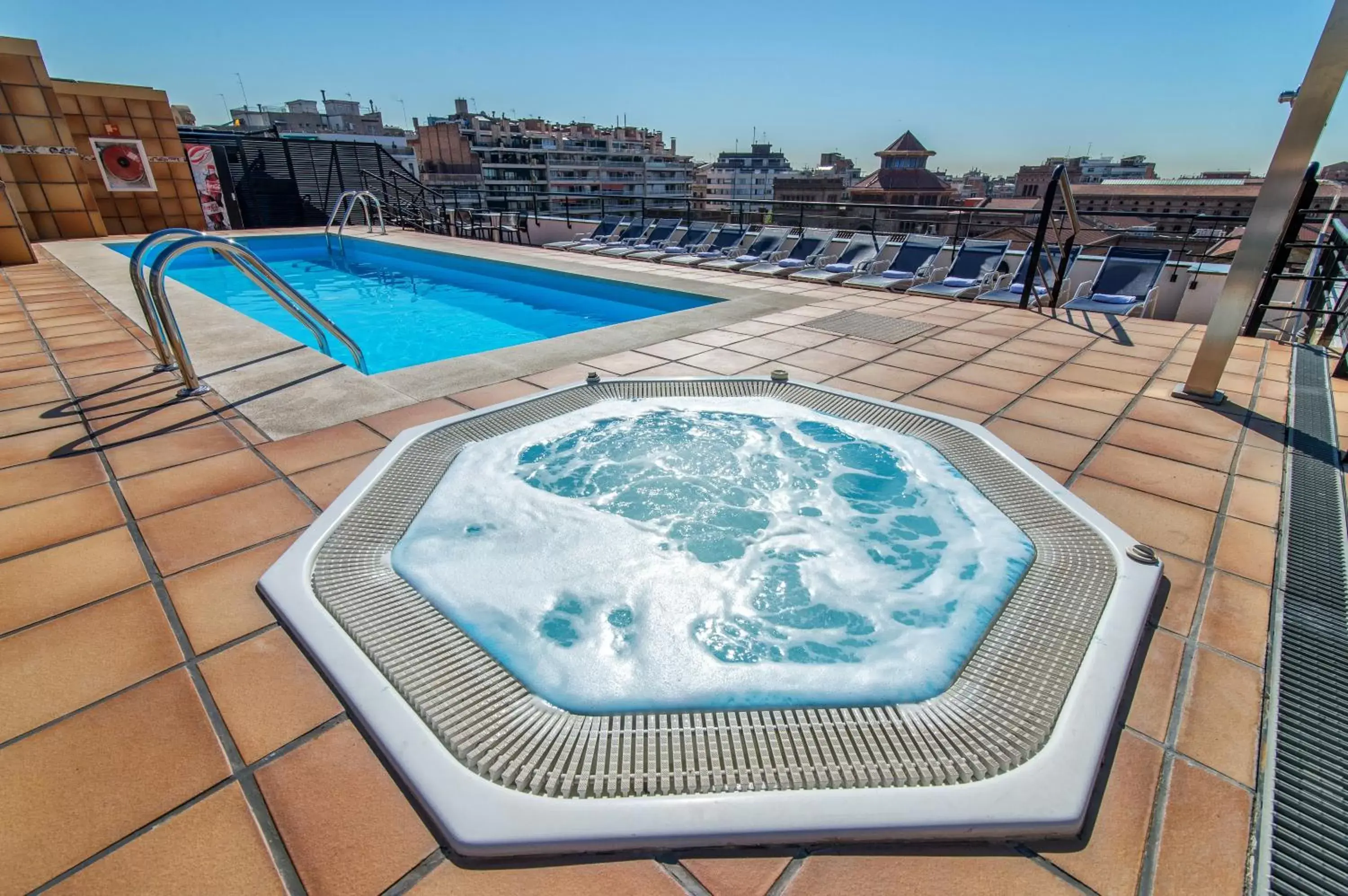 Balcony/Terrace, Swimming Pool in Sunotel Junior