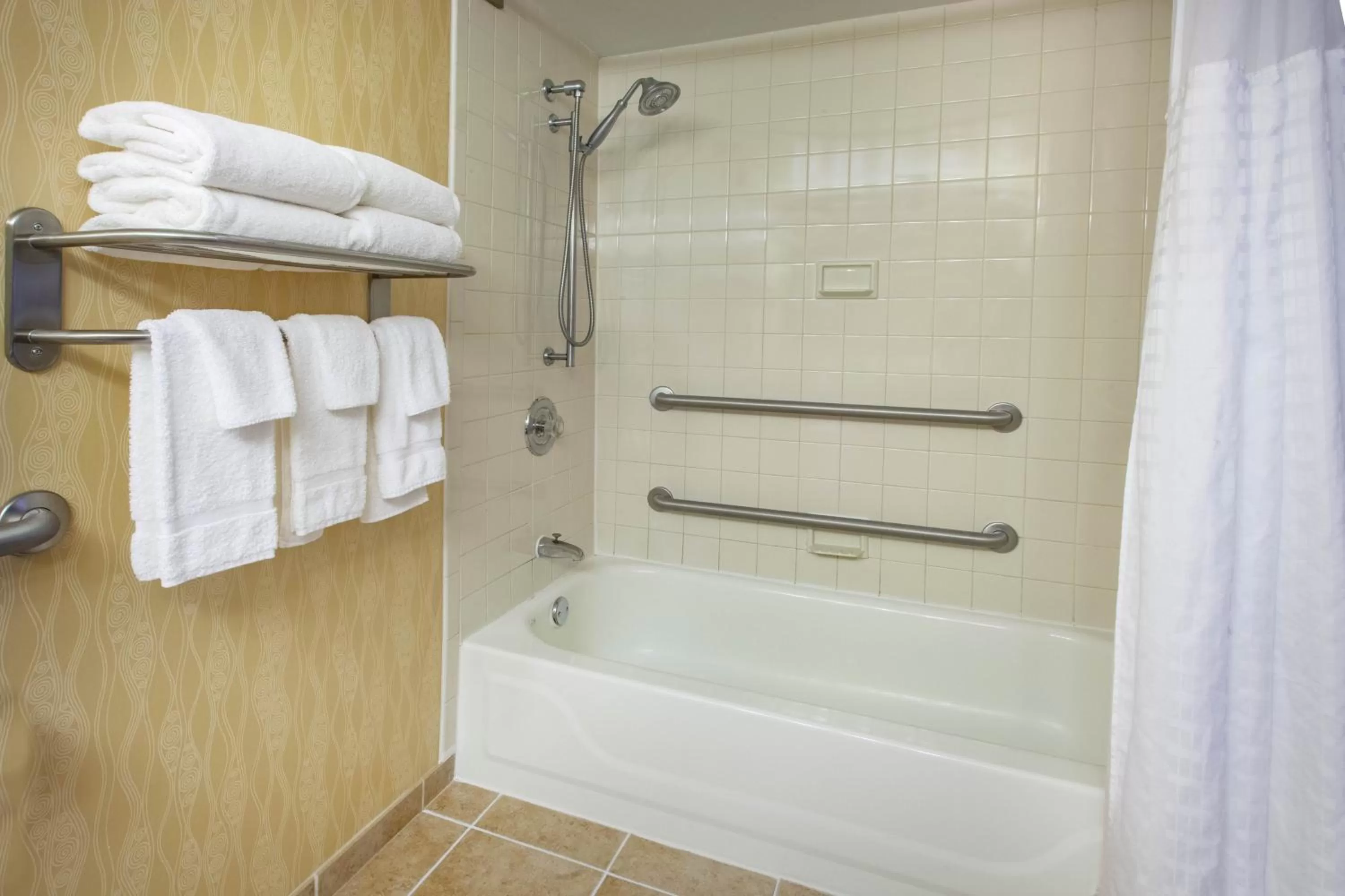 Bathroom in Baymont by Wyndham Harrisburg