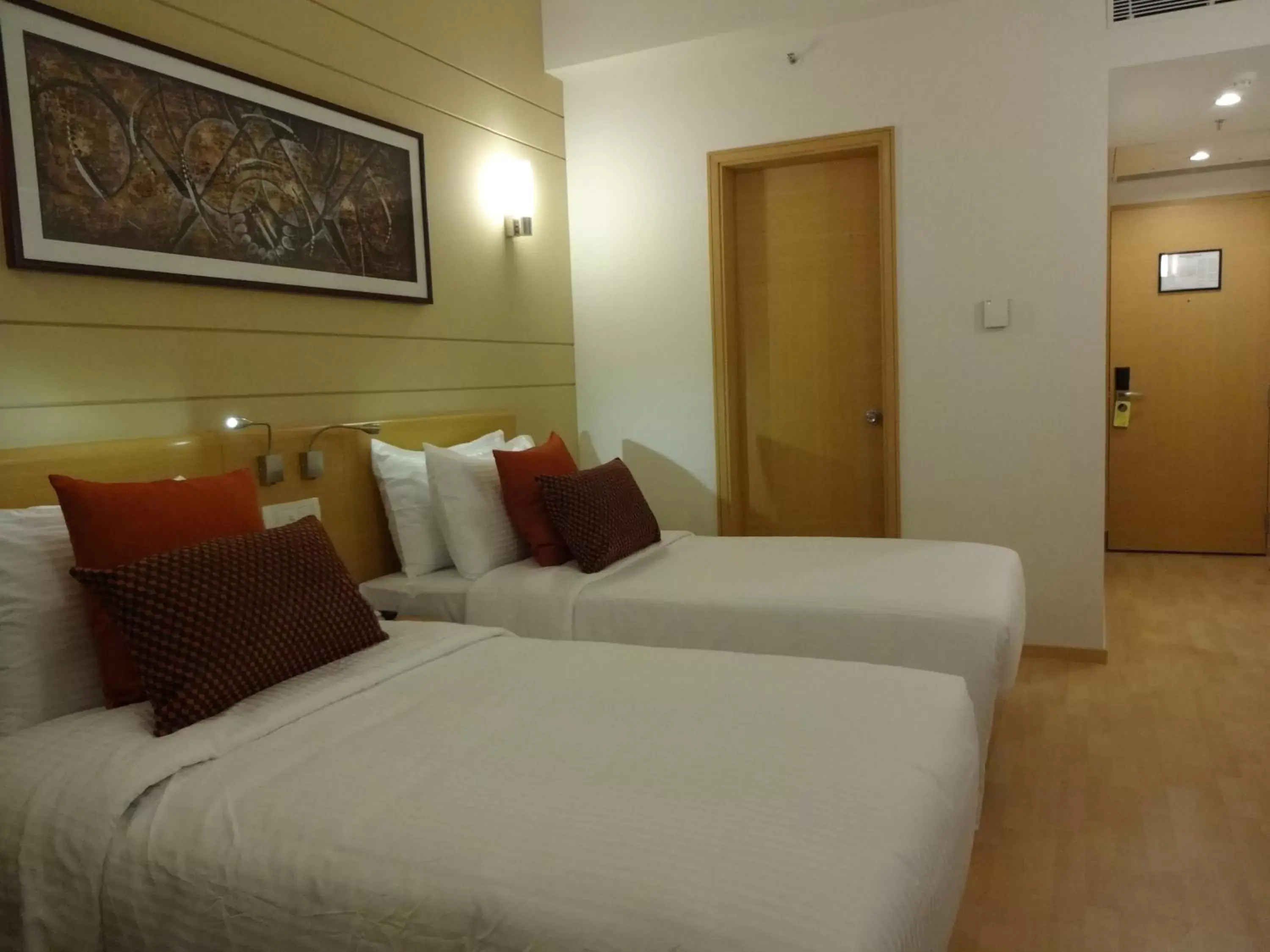 Bed in Lemon Tree Hotel, Gachibowli, Hyderabad