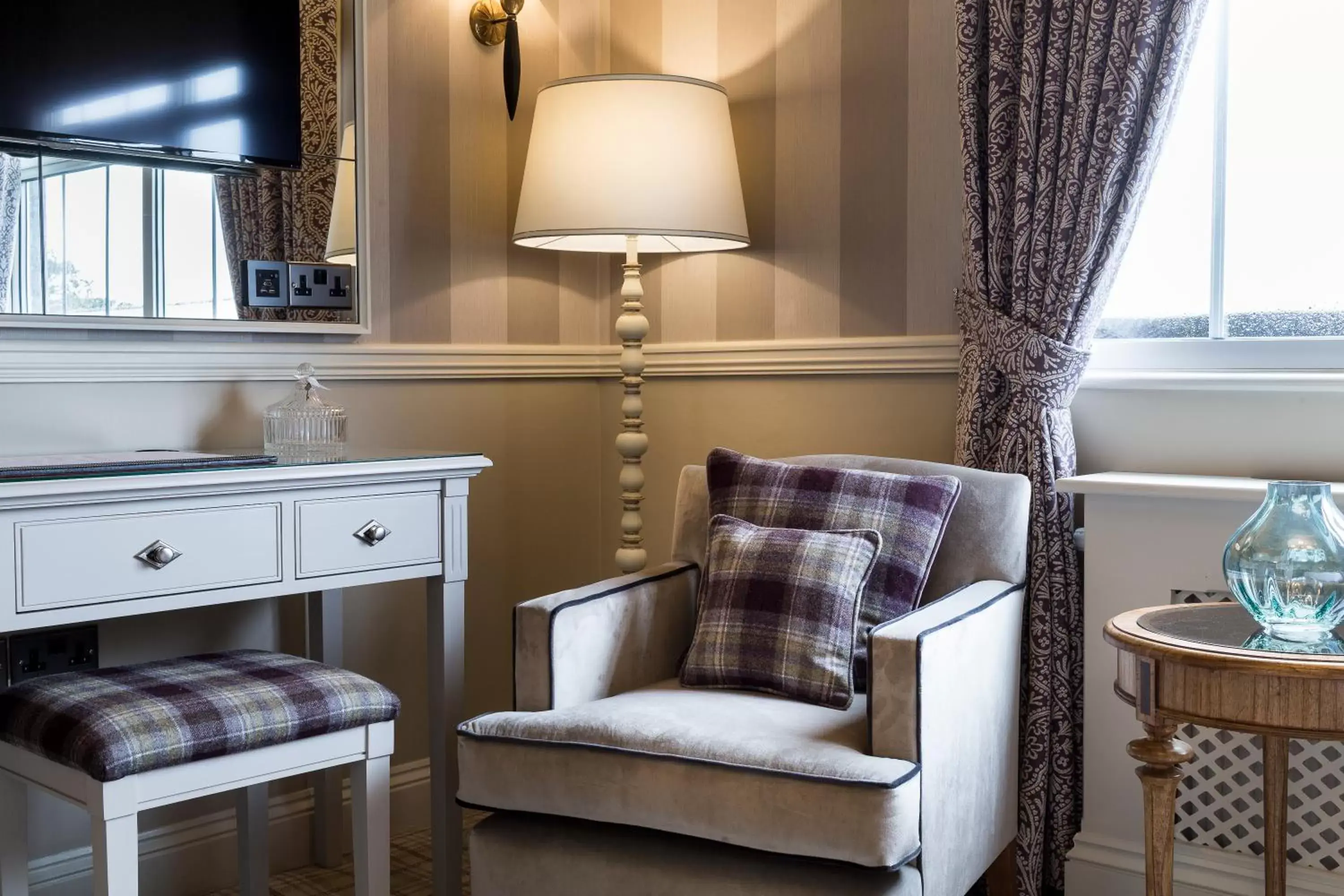 Decorative detail, Seating Area in Down Hall Hotel