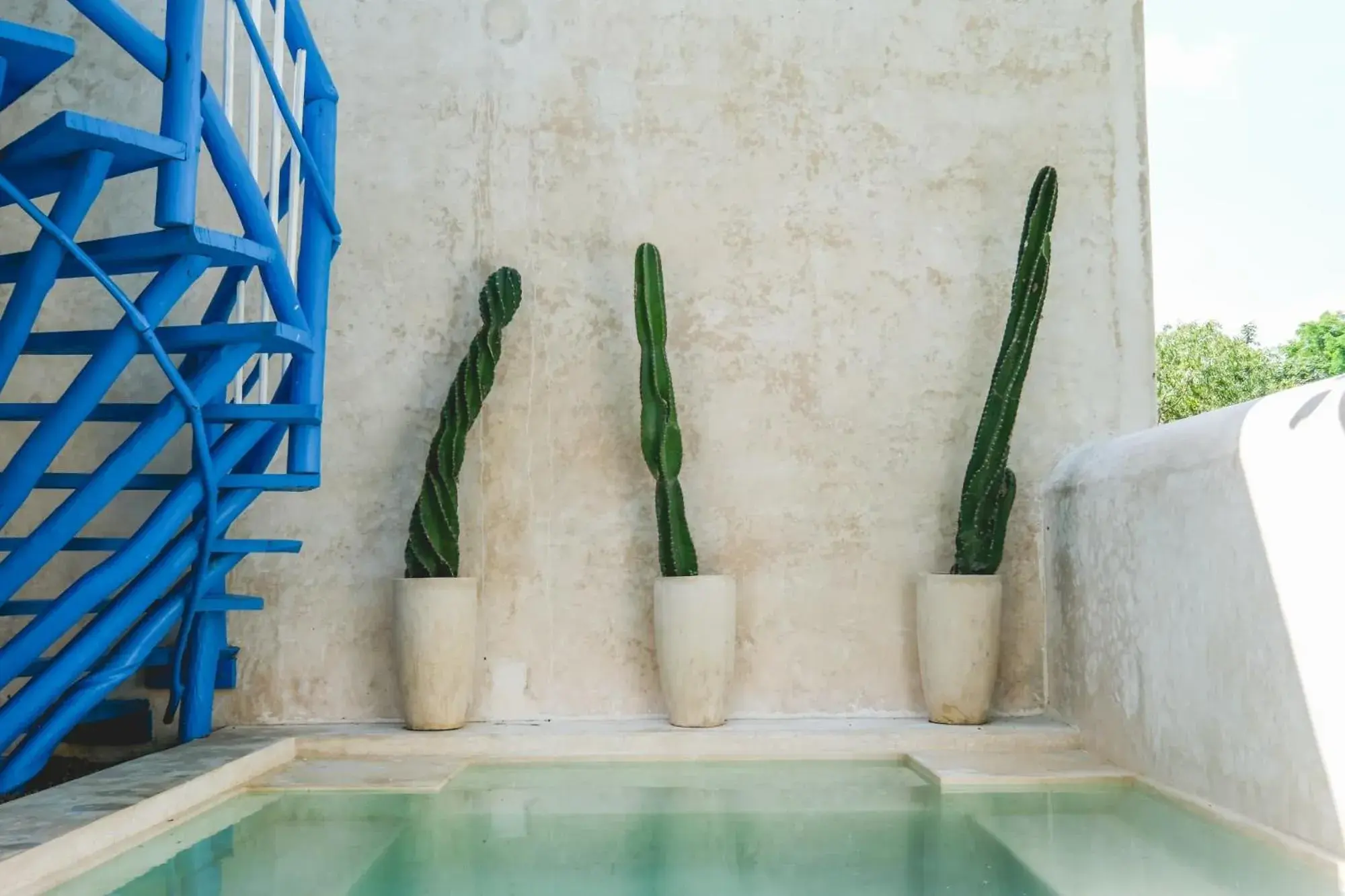 Decorative detail, Swimming Pool in Wakax Hacienda - Cenote & Boutique Hotel